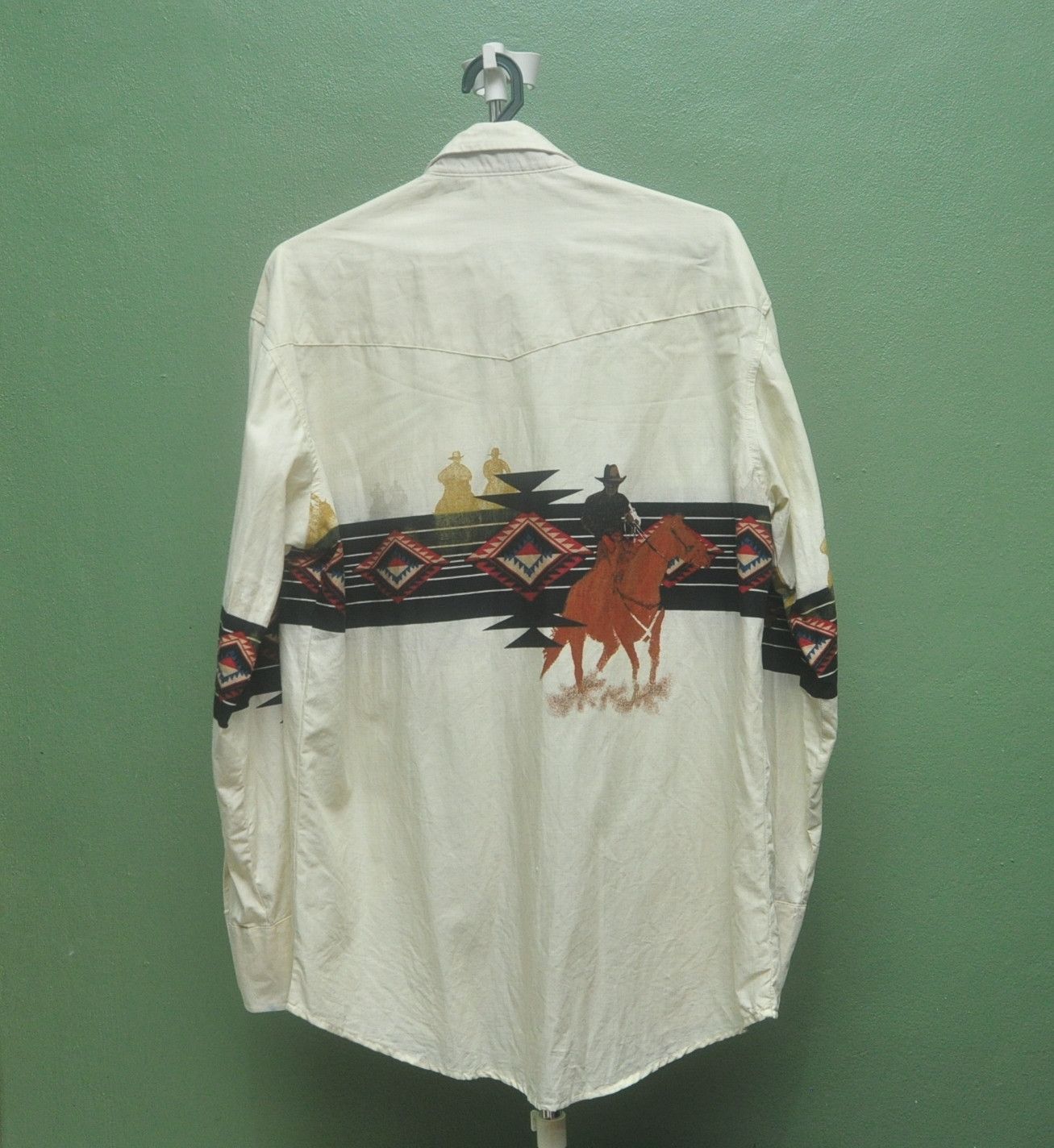 Japanese Brand × Vintage Vintage Wrengler Button Up Shirt Designer fashion Style Size US L / EU 52-54 / 3 - 2 Thumbnail