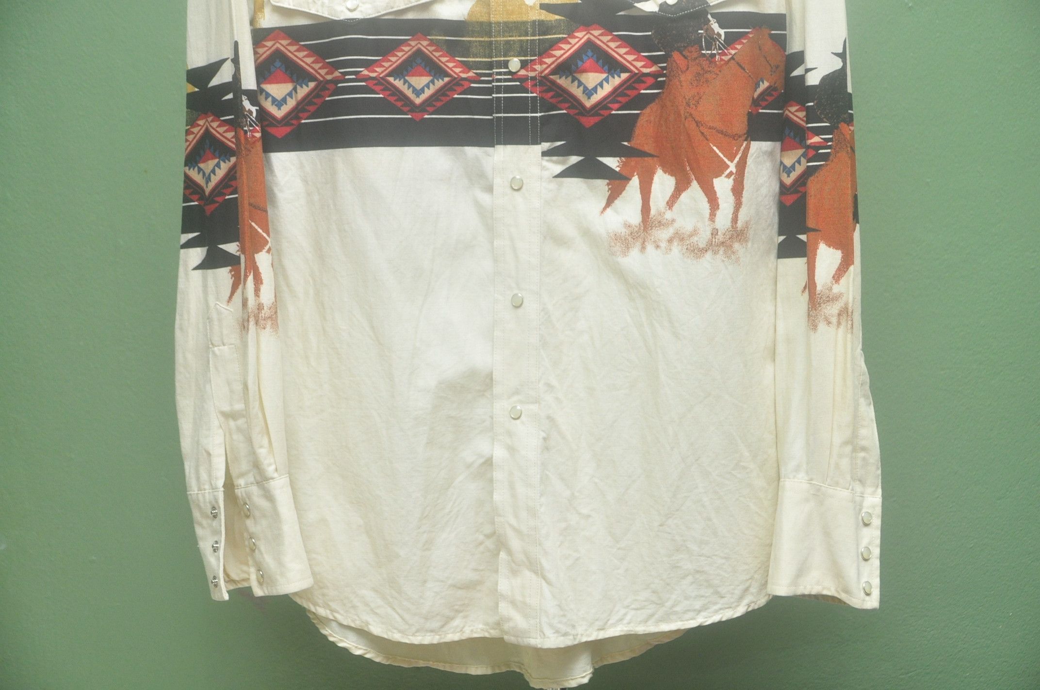 Japanese Brand × Vintage Vintage Wrengler Button Up Shirt Designer fashion Style Size US L / EU 52-54 / 3 - 4 Thumbnail