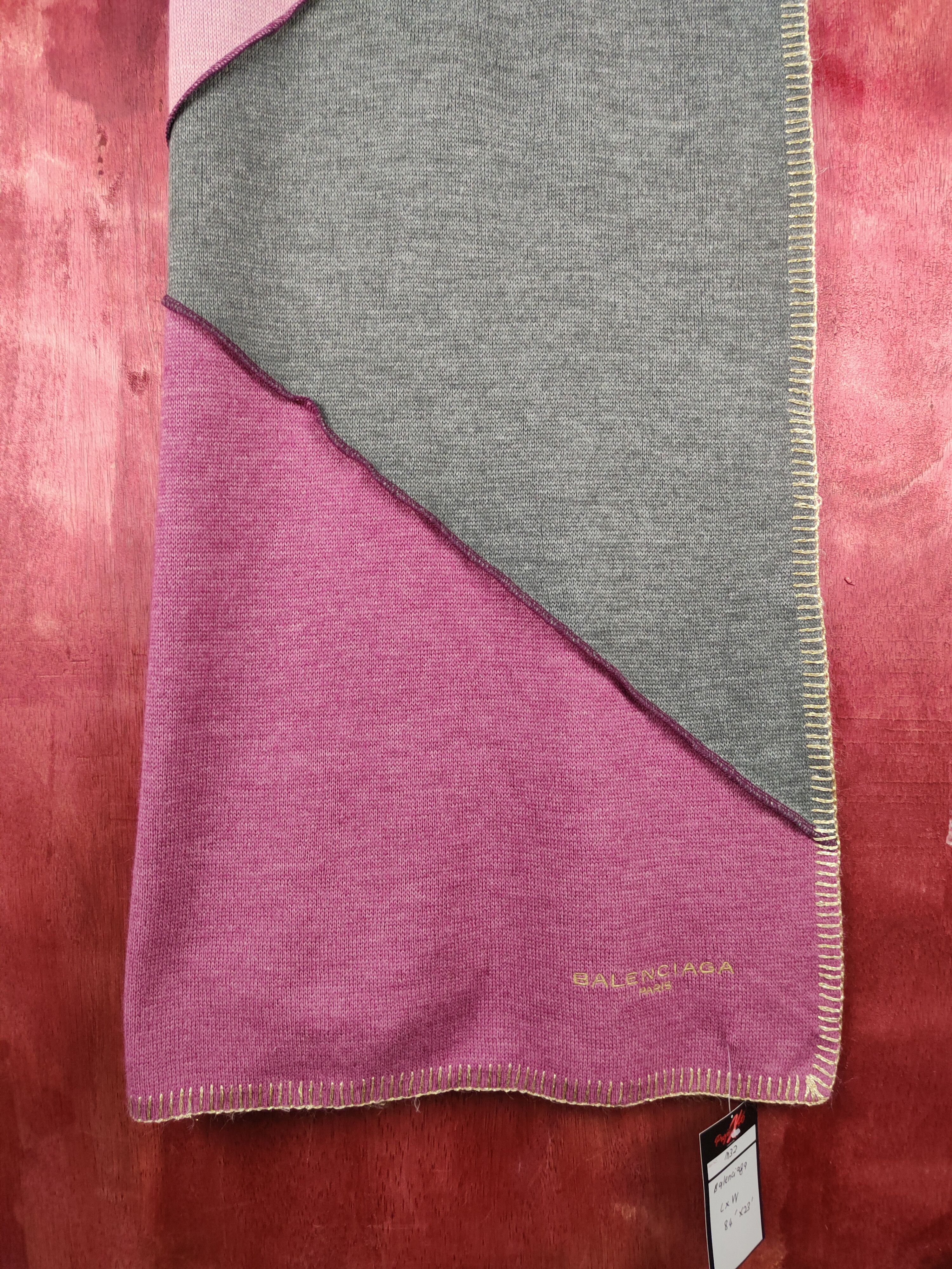 Japanese Brand art shape Muffler Scarves #m32DL Size ONE SIZE - 3 Thumbnail