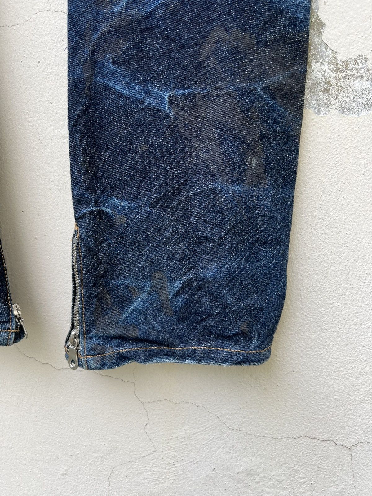 Vintage Vintage FUGA Japan Wax Blue Denim Curve Leg Flare Jeans Size US 29 - 22 Thumbnail