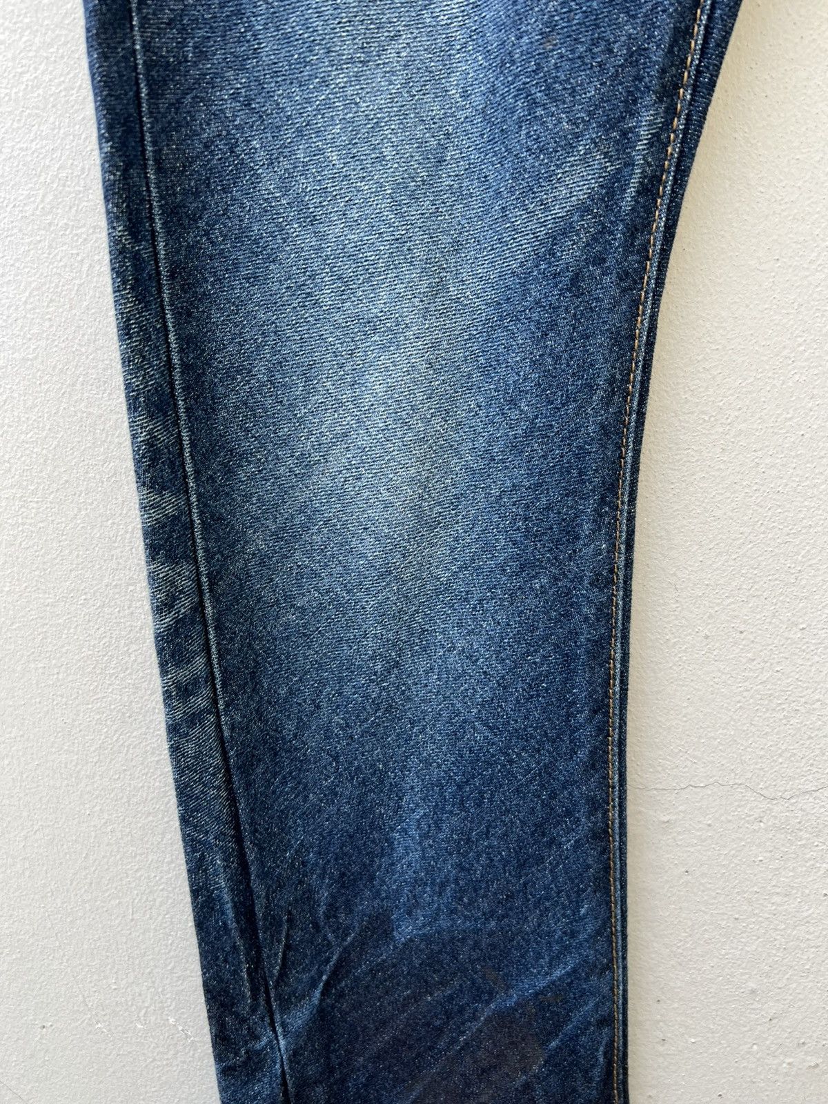 Vintage Vintage FUGA Japan Wax Blue Denim Curve Leg Flare Jeans Size US 29 - 10 Thumbnail