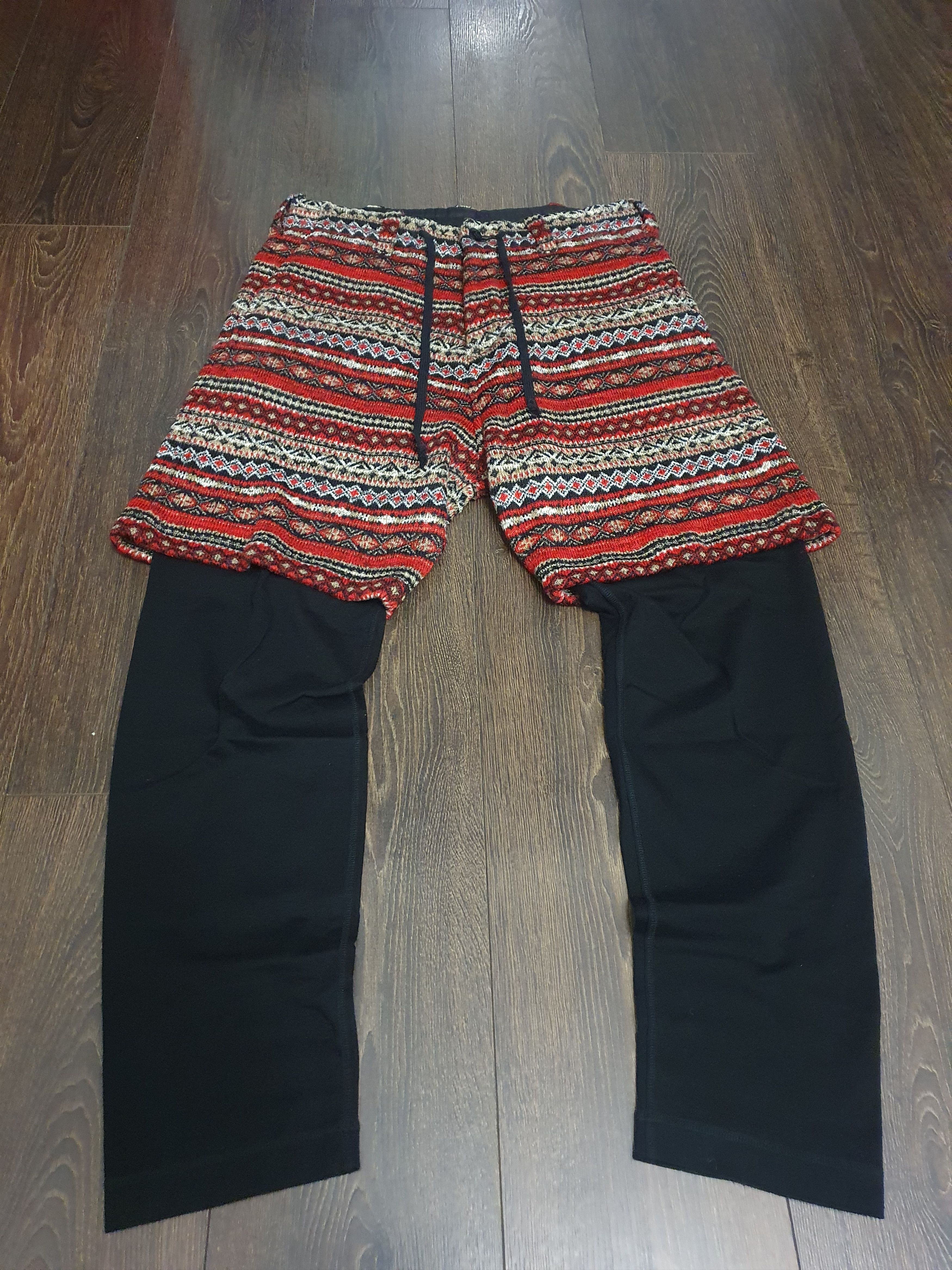 Vintage × Yohji Yamamoto A/W02 Yohji Yamamoto Syte Nordic Tweed jacquard Short/Pants Size US 31 - 2 Thumbnail