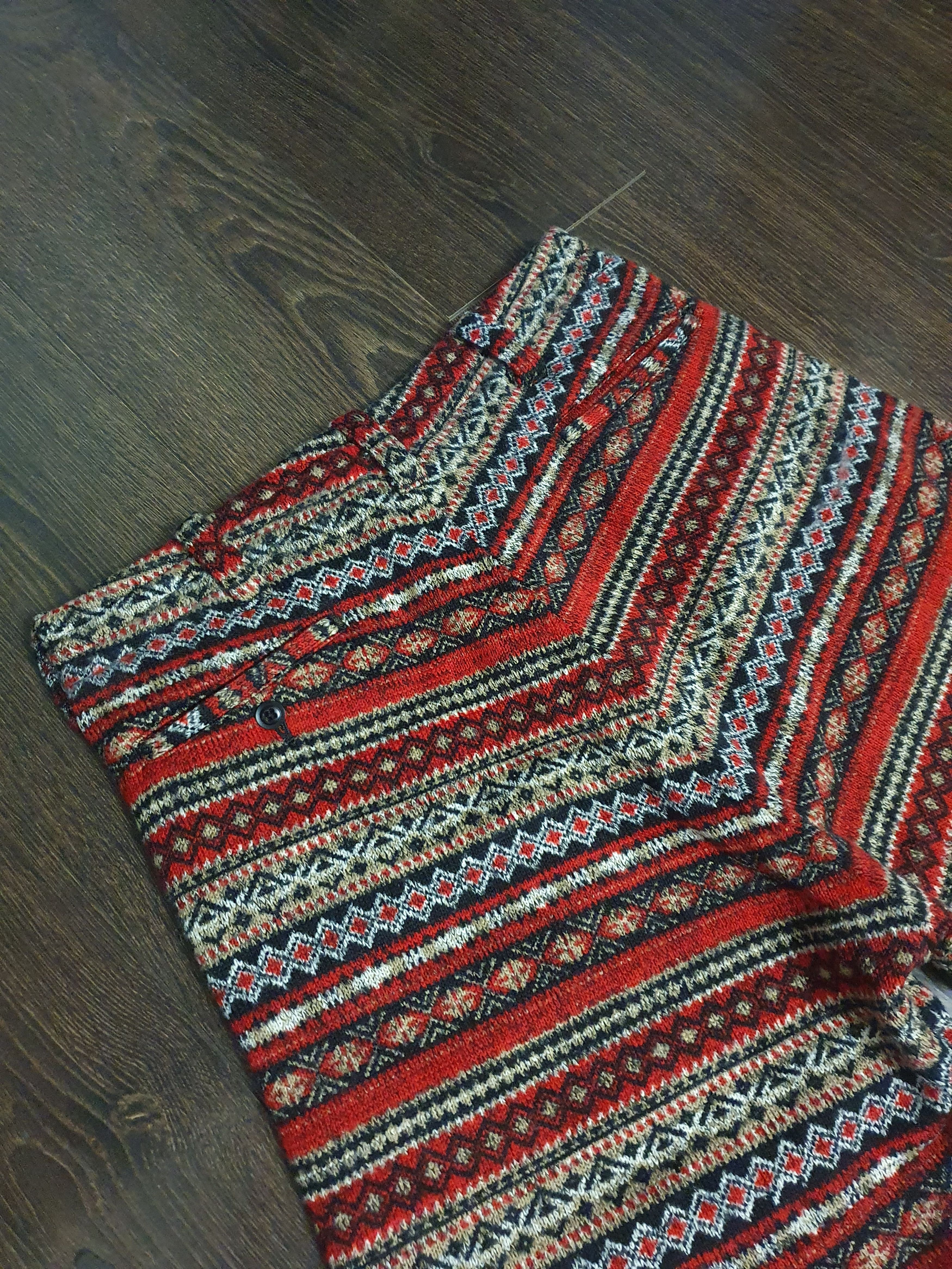 Vintage × Yohji Yamamoto A/W02 Yohji Yamamoto Syte Nordic Tweed jacquard Short/Pants Size US 31 - 8 Thumbnail