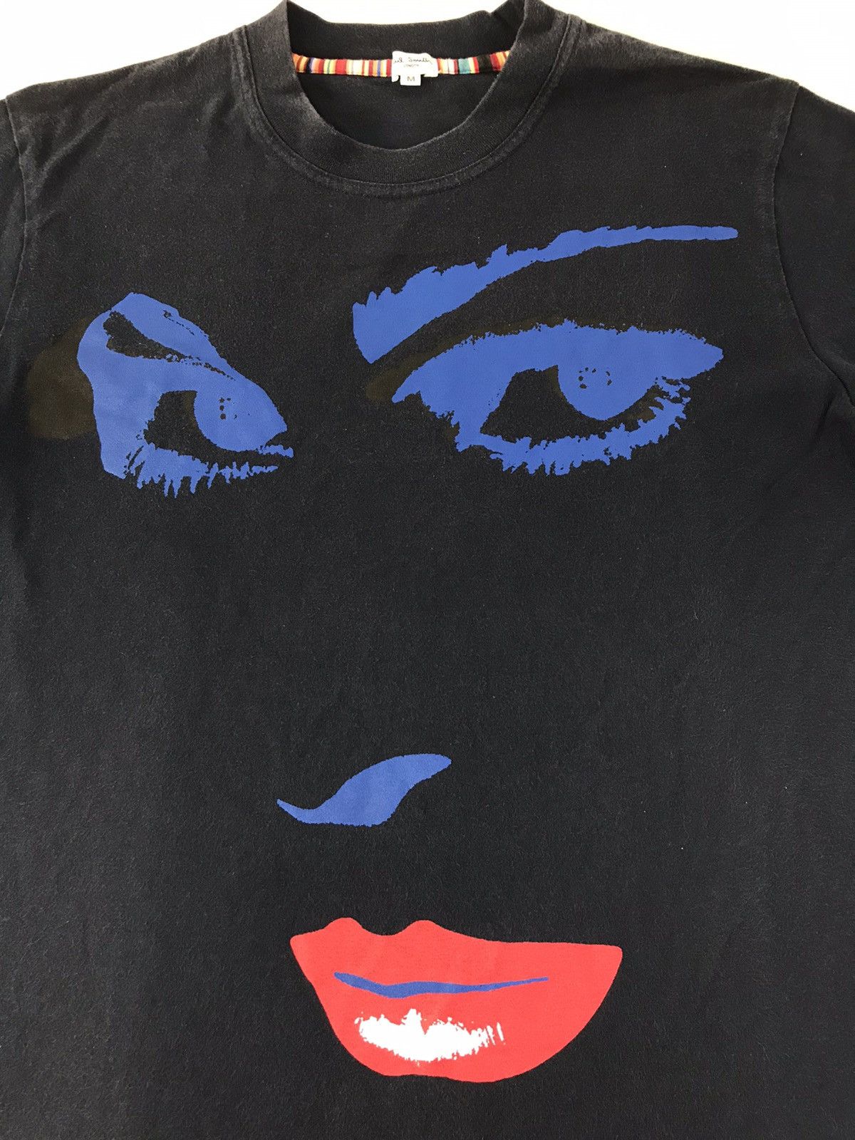 Paul Smith × Vintage Paul Smith London Big Face Lips Printed Tee Size US S / EU 44-46 / 1 - 4 Thumbnail