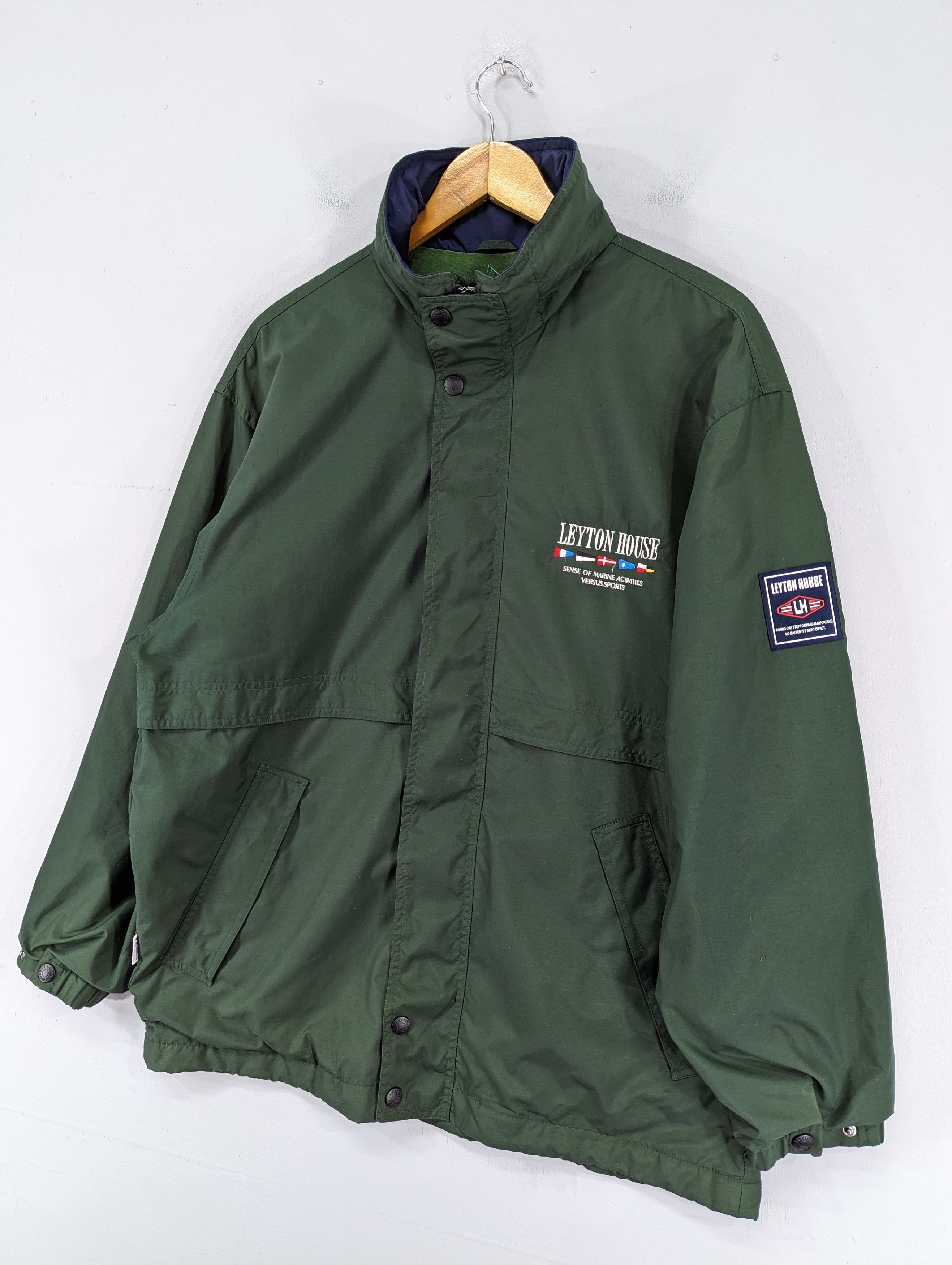 Japanese Brand 🔥RARE🔥Vintage Leyton House Zipper Jacket With Hoodie Size US L / EU 52-54 / 3 - 3 Thumbnail