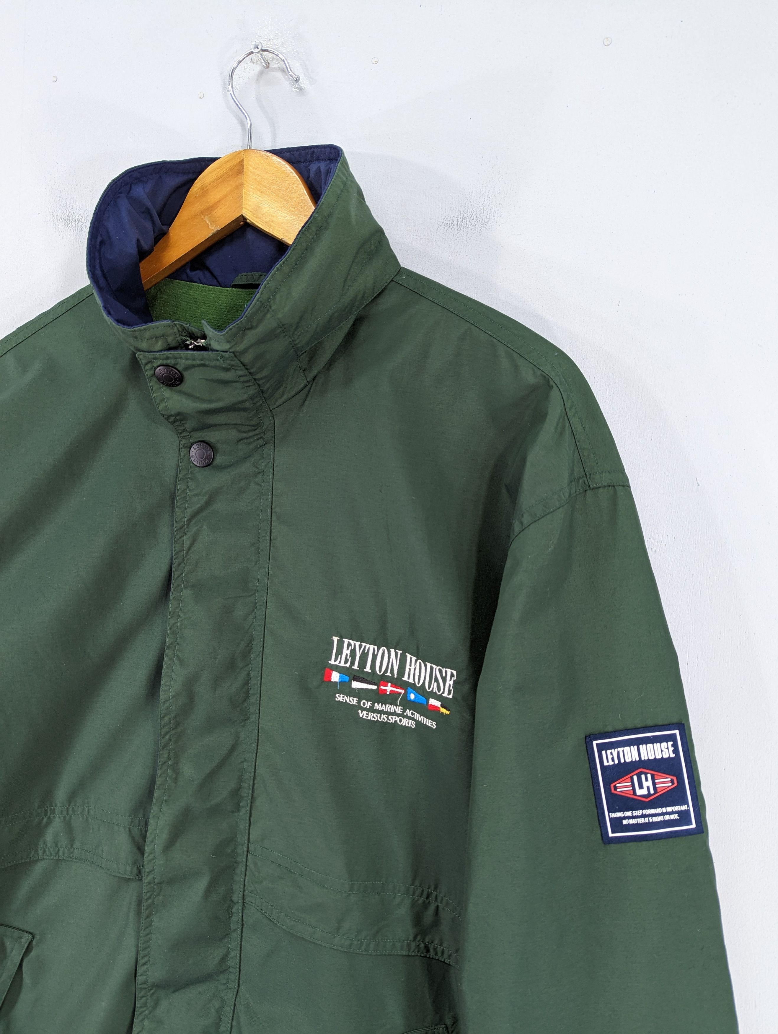 Japanese Brand 🔥RARE🔥Vintage Leyton House Zipper Jacket With Hoodie Size US L / EU 52-54 / 3 - 2 Thumbnail