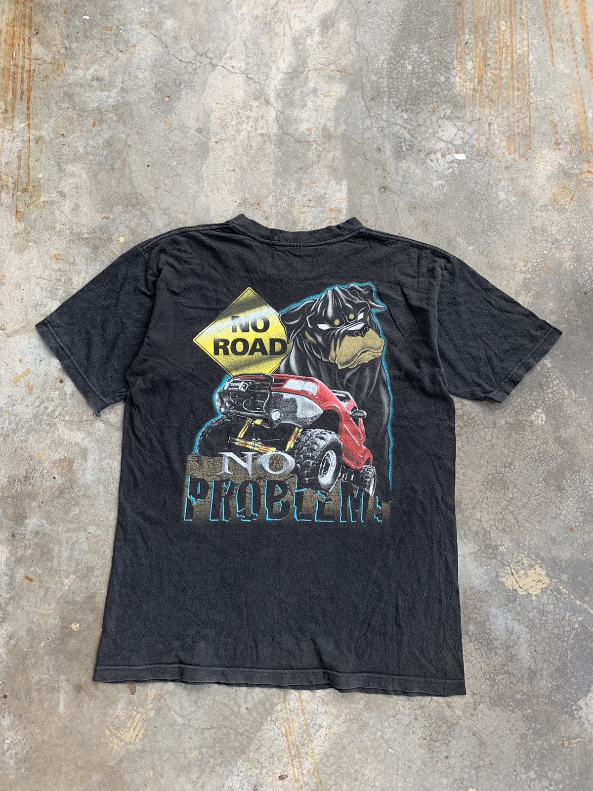 Other Vintage THRASHED Faded Monster Dog Tshirt Size US M / EU 48-50 / 2 - 1 Thumbnail