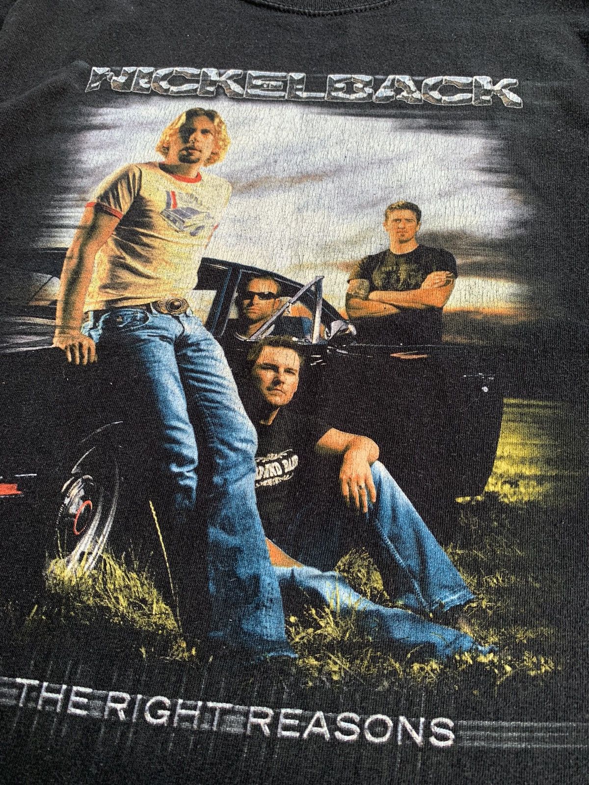 Band Tees faded Vintage Y2K NickelBack World Tour Band Tshirt Size US S / EU 44-46 / 1 - 2 Thumbnail