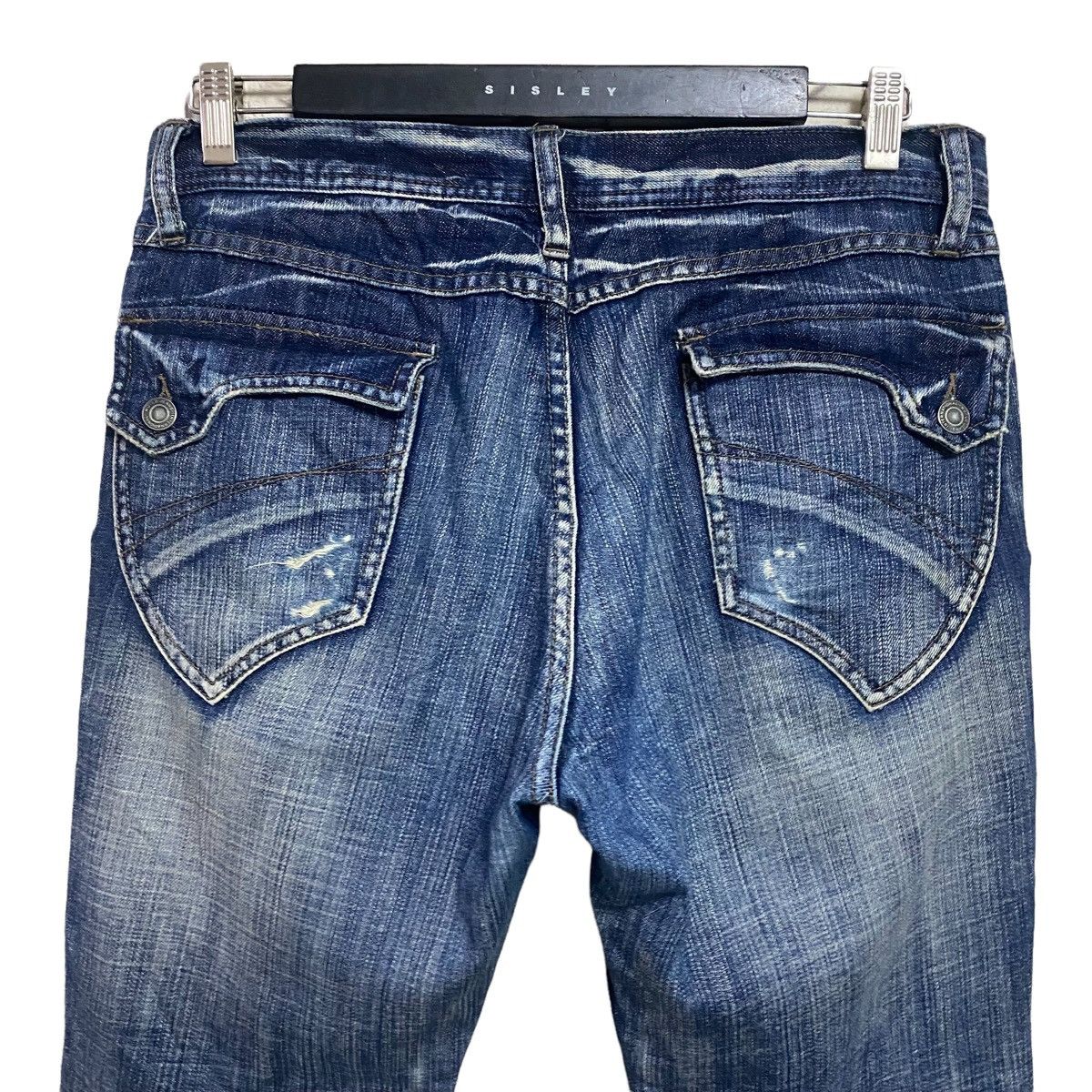 Japanese Brand DIFFERENCE RUPERT Denim Cargo Flare Pants Size US 32 / EU 48 - 12 Thumbnail