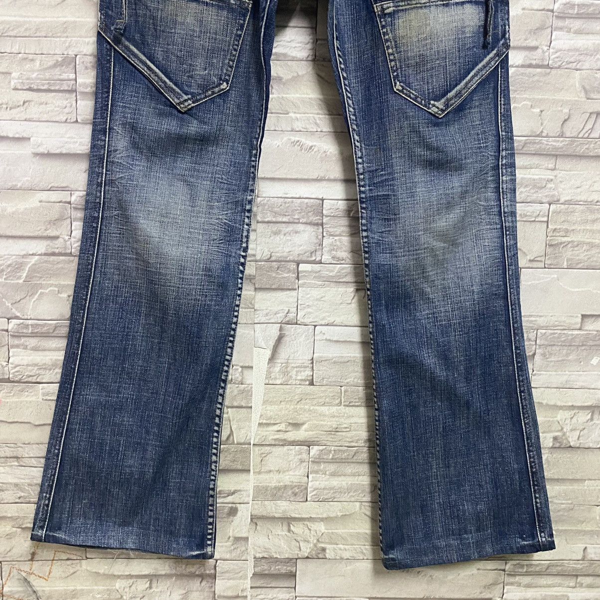 Japanese Brand DIFFERENCE RUPERT Denim Cargo Flare Pants Size US 32 / EU 48 - 6 Thumbnail