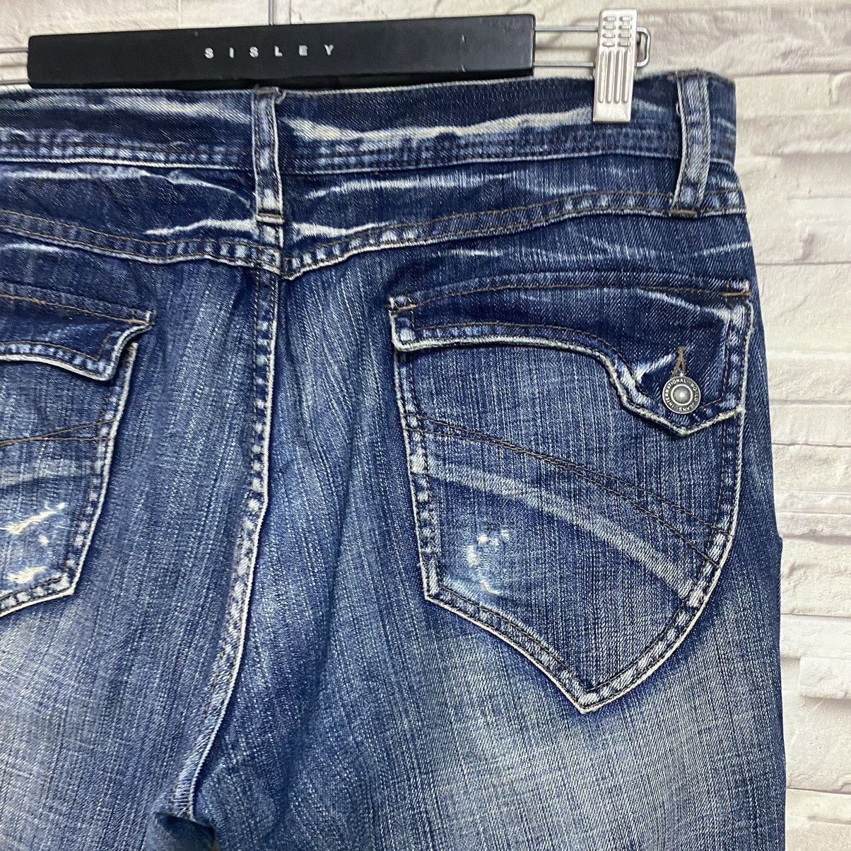 Japanese Brand DIFFERENCE RUPERT Denim Cargo Flare Pants Size US 32 / EU 48 - 14 Thumbnail