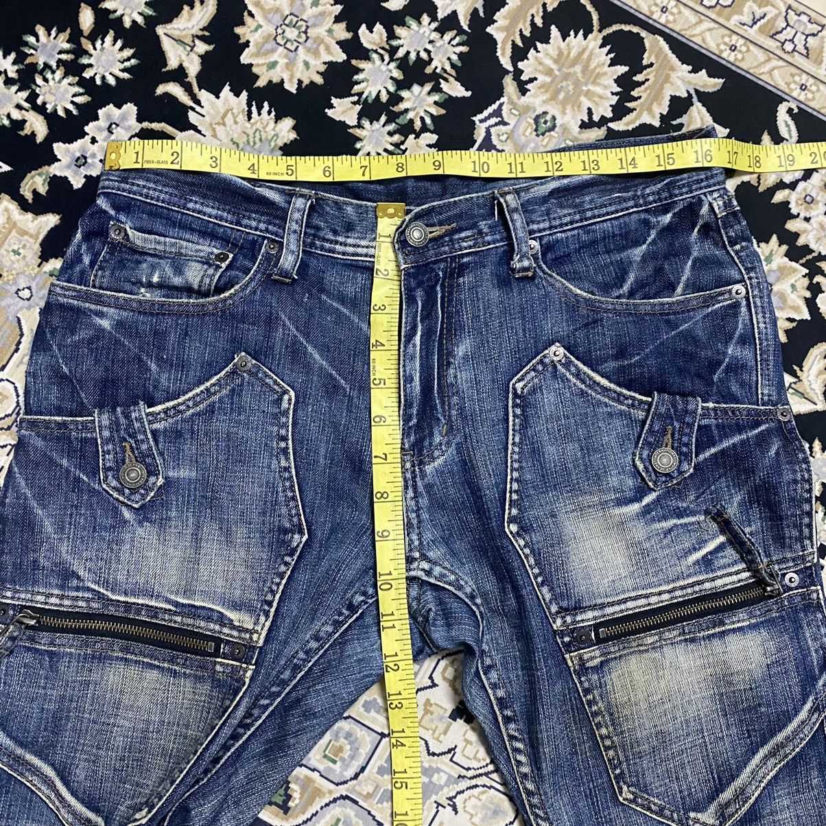 Japanese Brand DIFFERENCE RUPERT Denim Cargo Flare Pants Size US 32 / EU 48 - 19 Thumbnail