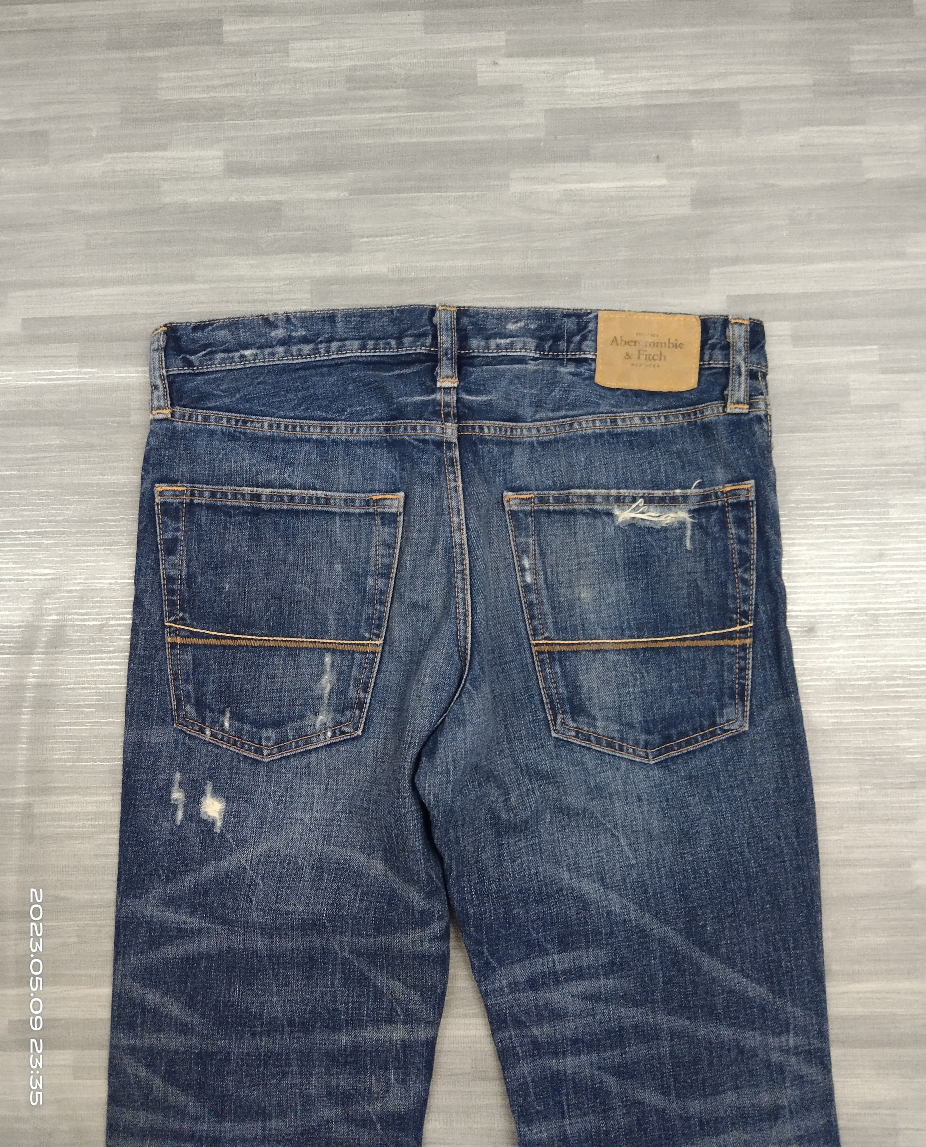 Abercrombie & Fitch FLARE🔥SICK ABERCROMBIE DENIM PANTS Size US 33 - 5 Thumbnail