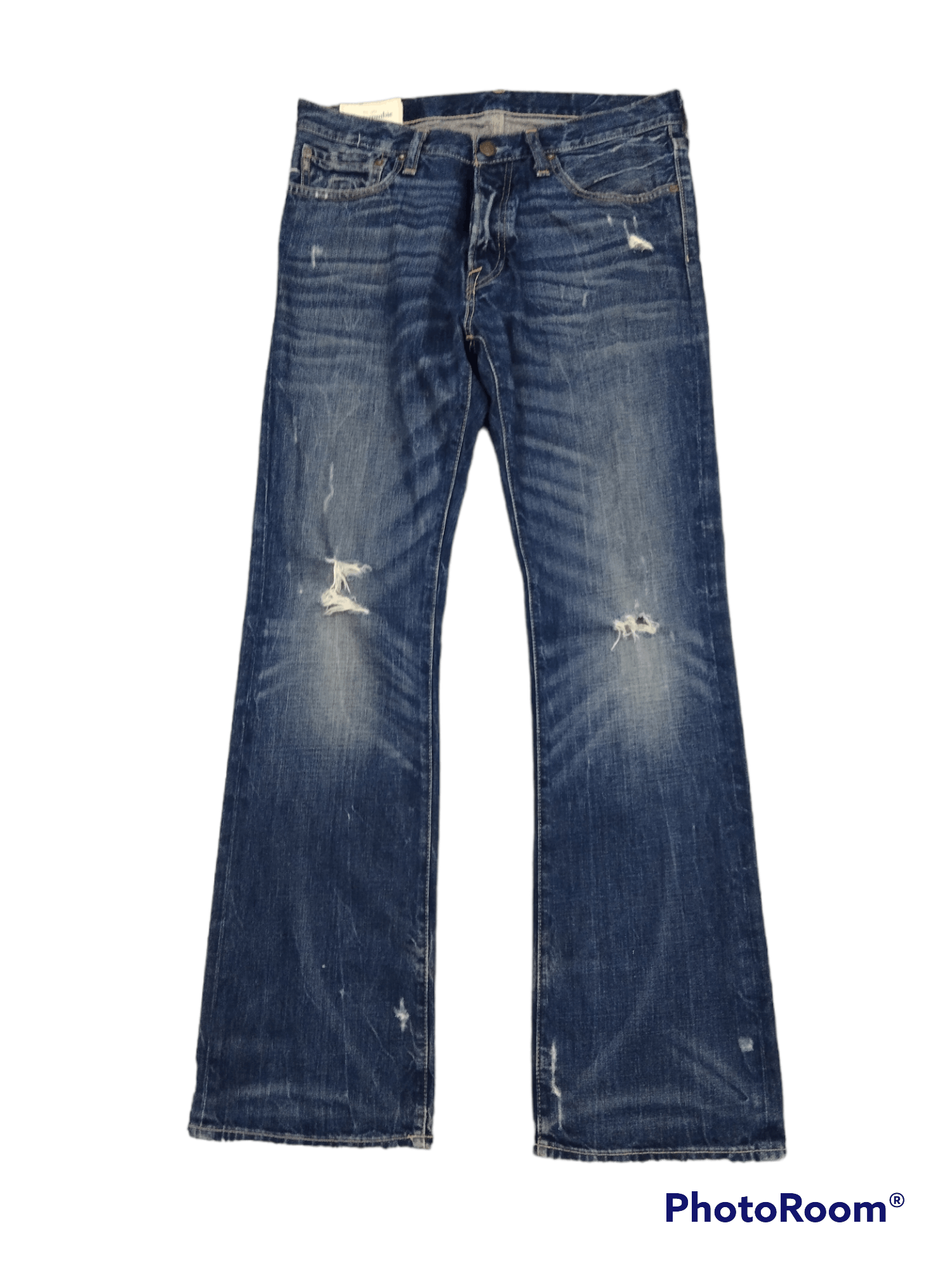 Abercrombie & Fitch FLARE🔥SICK ABERCROMBIE DENIM PANTS Size US 33 - 1 Thumbnail