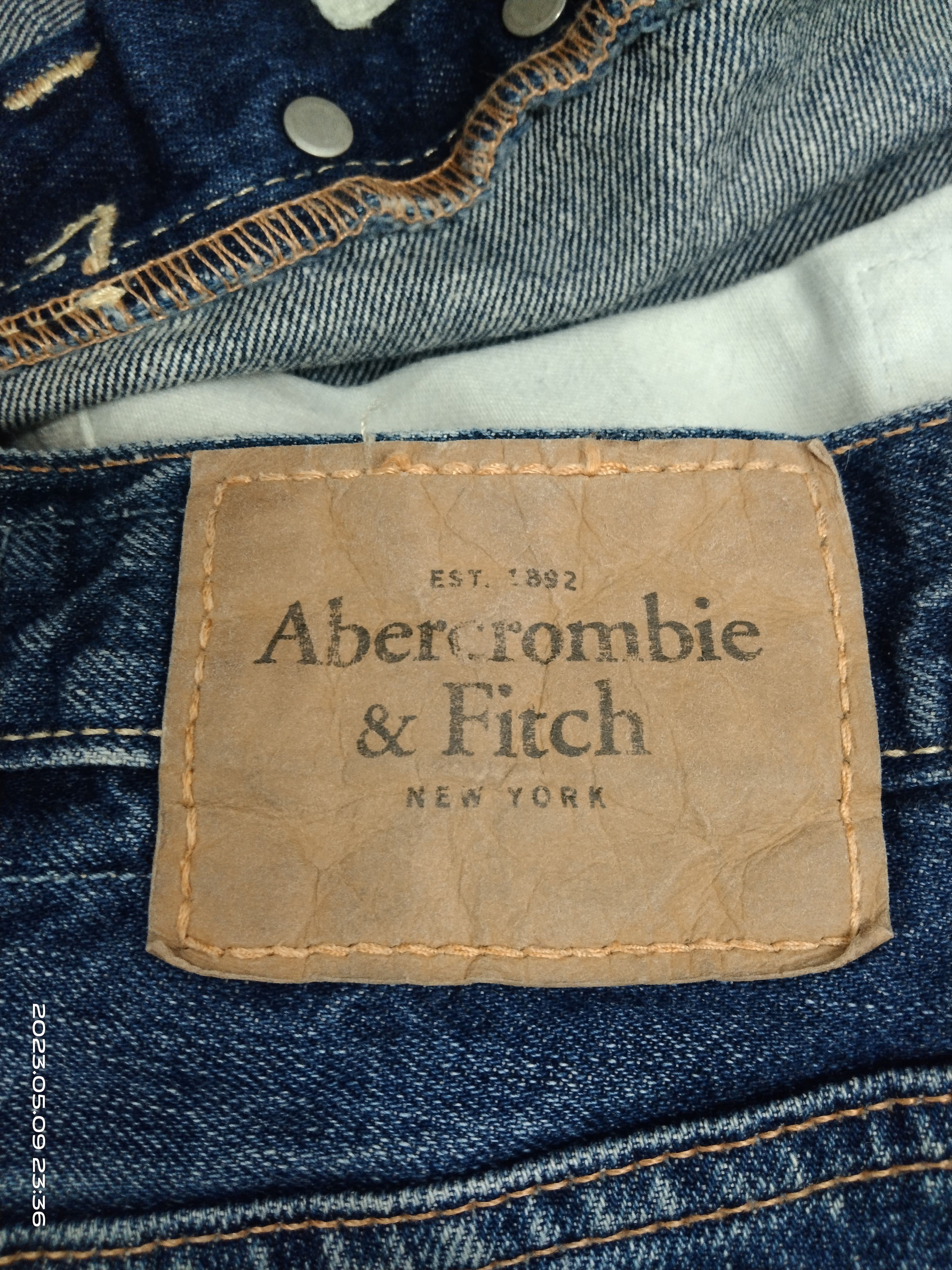 Abercrombie & Fitch FLARE🔥SICK ABERCROMBIE DENIM PANTS Size US 33 - 12 Thumbnail