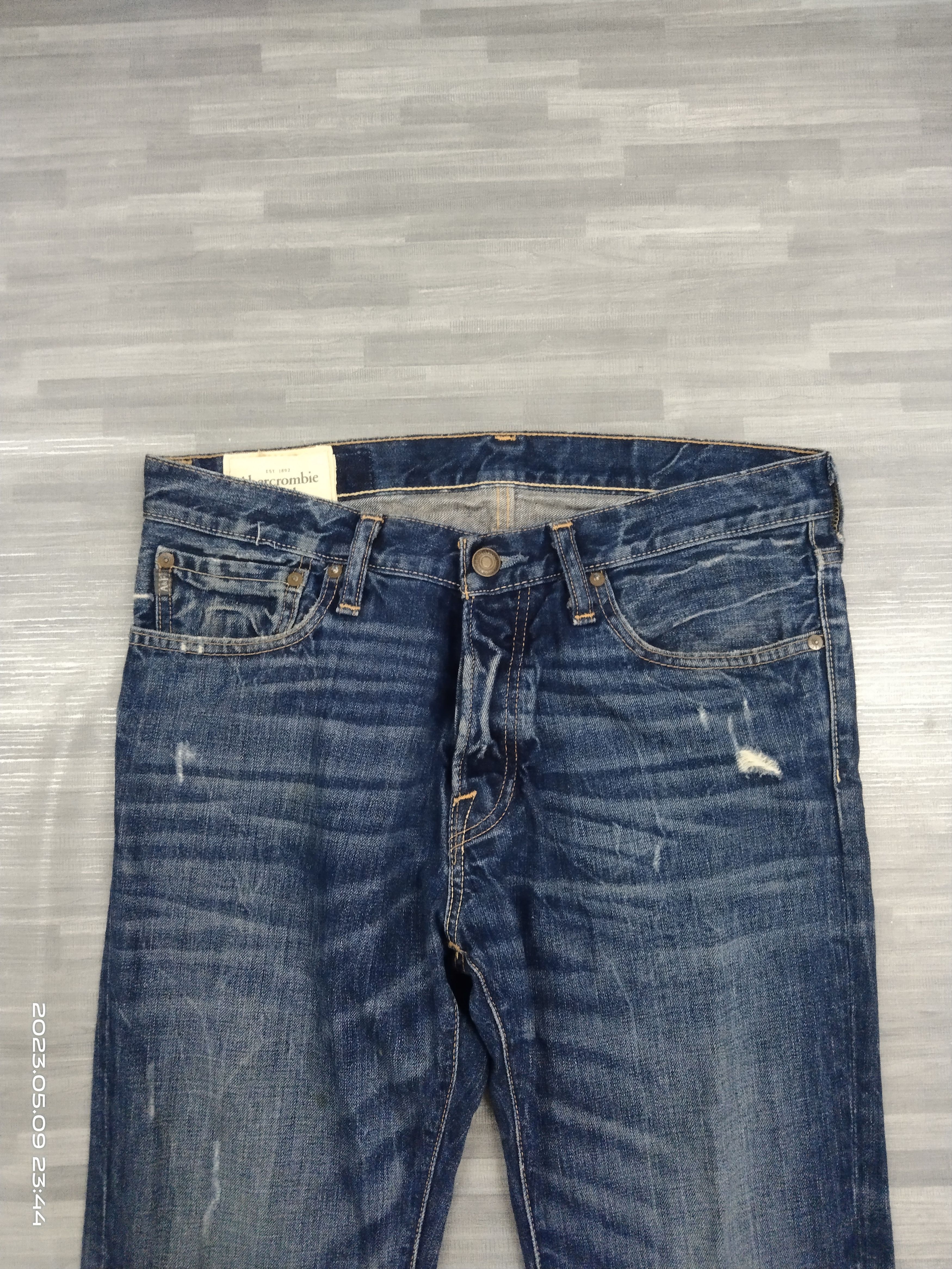 Abercrombie & Fitch FLARE🔥SICK ABERCROMBIE DENIM PANTS Size US 33 - 4 Thumbnail
