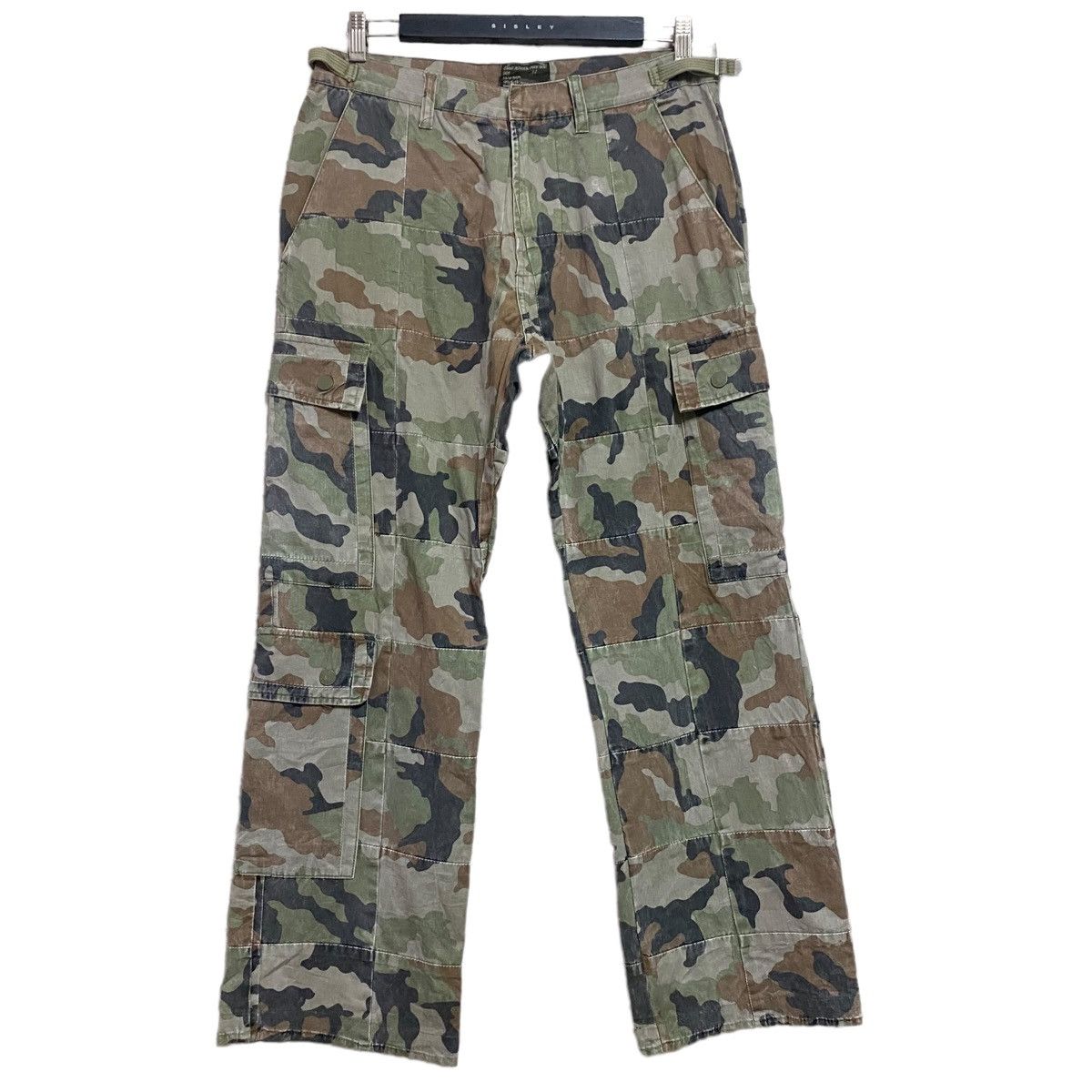 Vintage Vintage Stussy Cargo Pants Camo Patchwork | Grailed