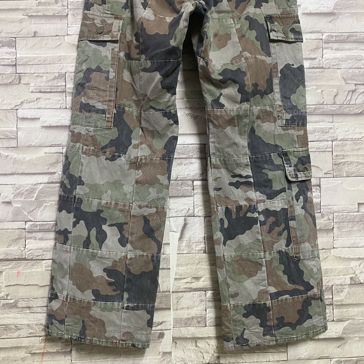 Vintage Stussy Cargo Pants Camo Patchwork