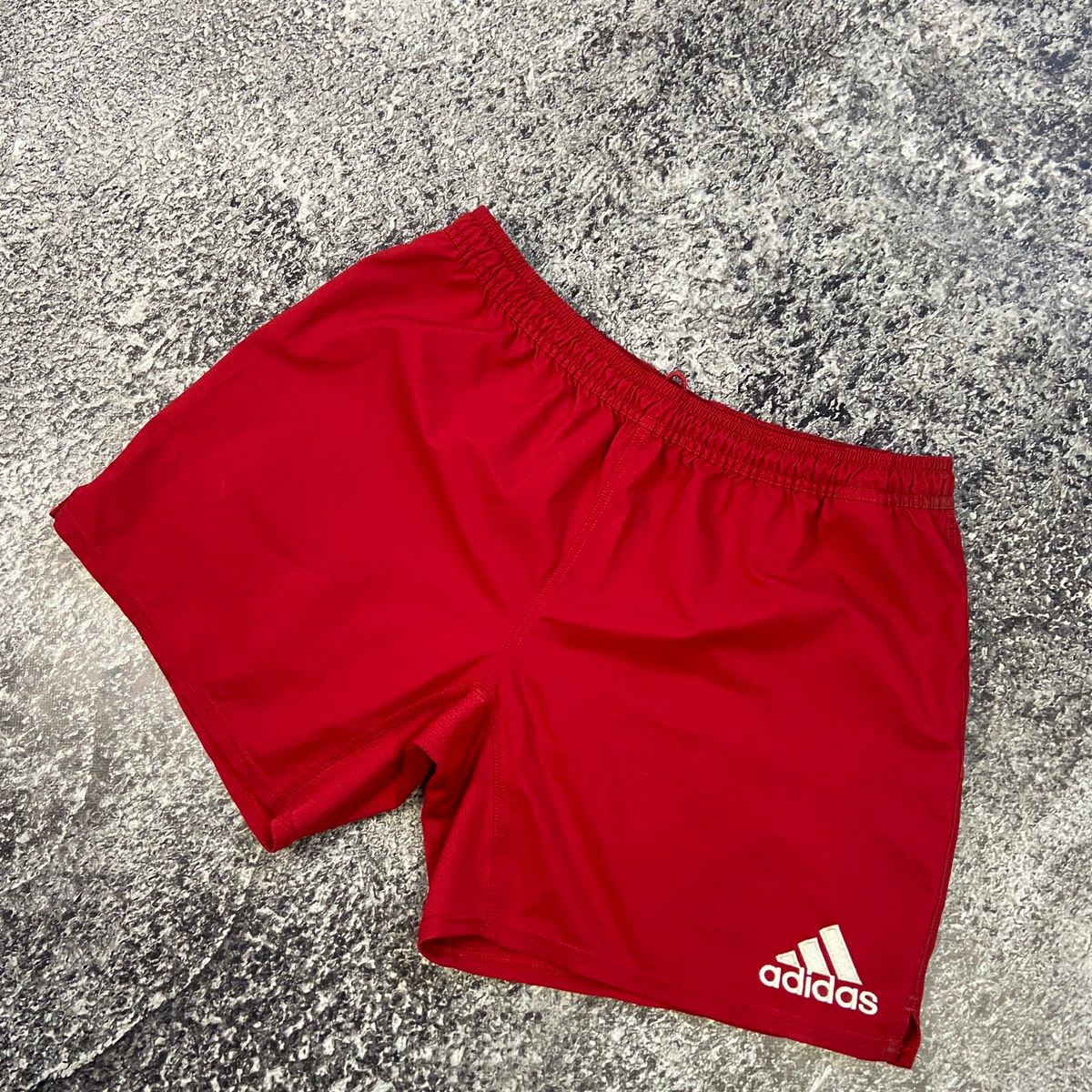 Adidas Man Shorts Adidas Vintage Red White Striped Mini Logo Y2k Size US 40 / EU 56 - 3 Thumbnail