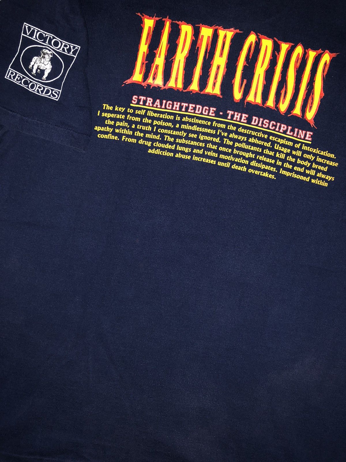 Band Tees × Vintage Vintage Earth Crisis 1995 The Disciplines Victory Records Size US XL / EU 56 / 4 - 8 Thumbnail