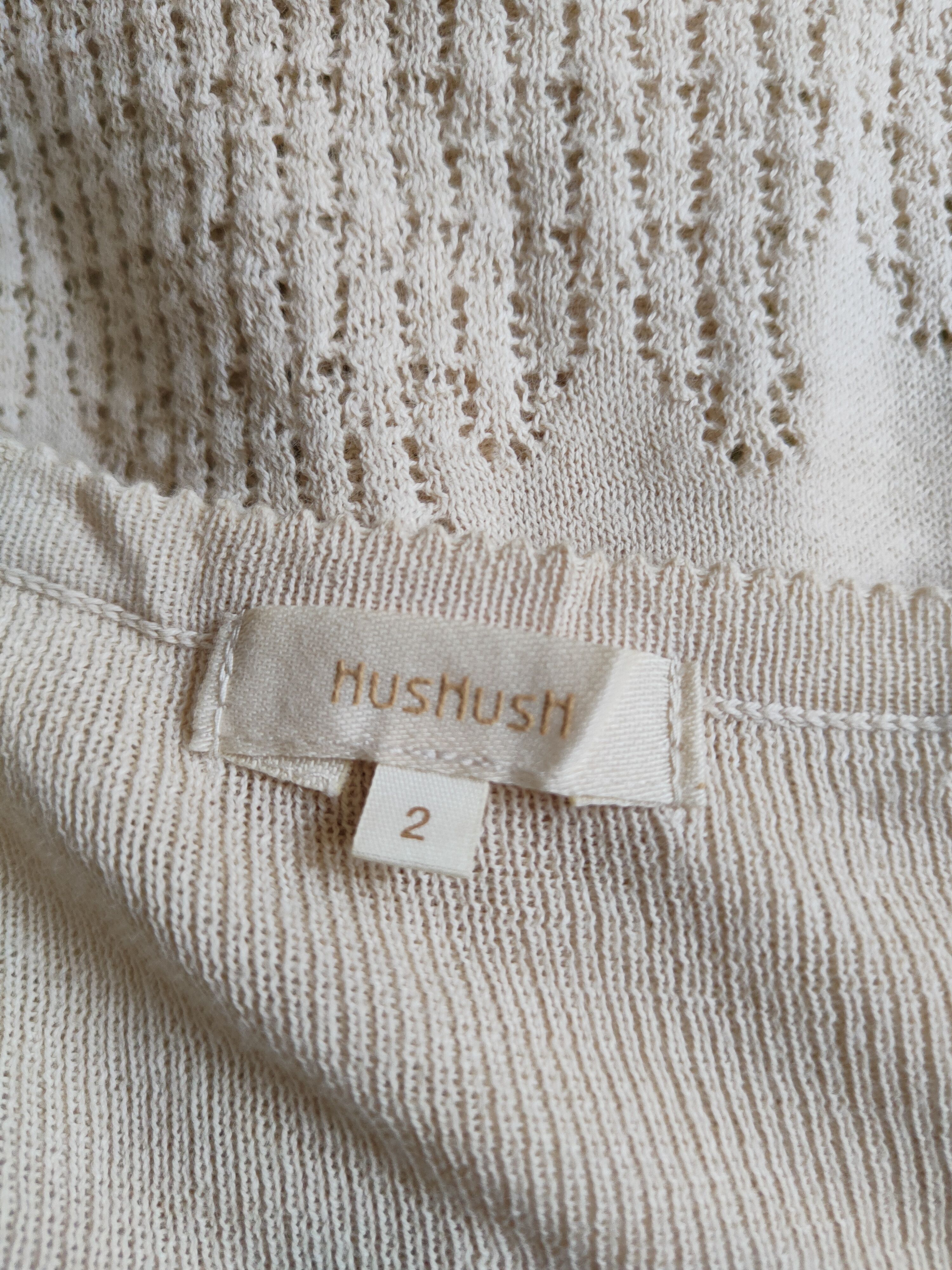 Japanese Brand Hushush crochet Beige Blouses #S885 Size S / US 4 / IT 40 - 11 Thumbnail