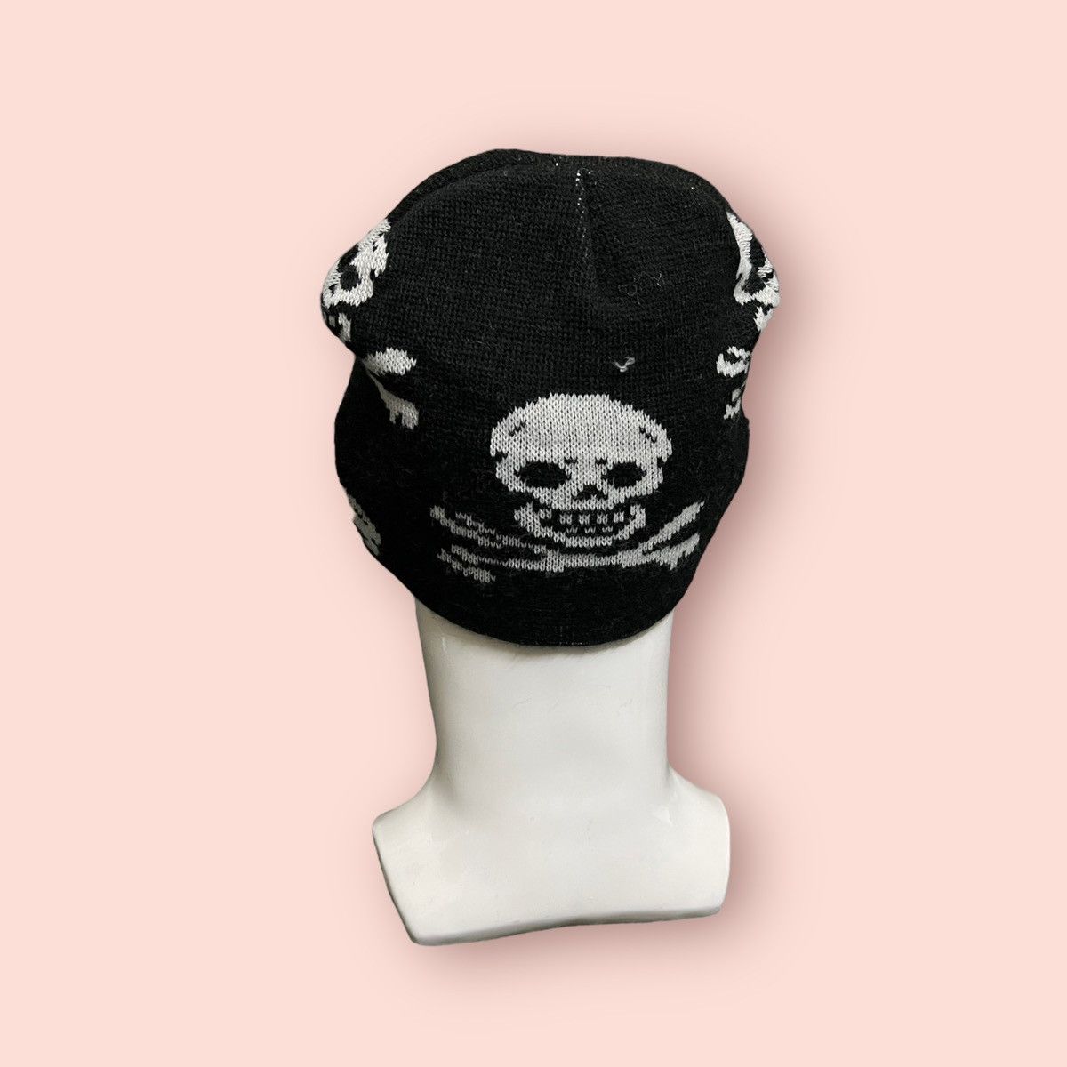 Seditionaries × Vintage VINTAGE SKULLS RIBBED BEANIE UNKNOWN DESIGNER Size ONE SIZE - 4 Thumbnail