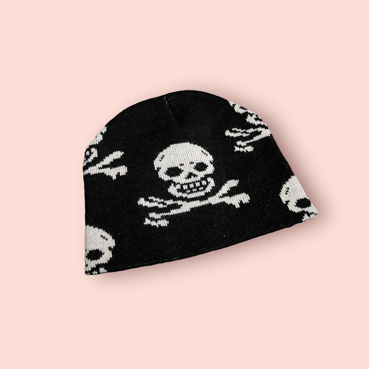 Seditionaries × Vintage VINTAGE SKULLS RIBBED BEANIE UNKNOWN DESIGNER Size ONE SIZE - 14 Thumbnail