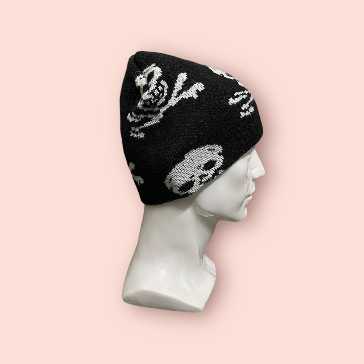 Seditionaries × Vintage VINTAGE SKULLS RIBBED BEANIE UNKNOWN DESIGNER Size ONE SIZE - 10 Thumbnail
