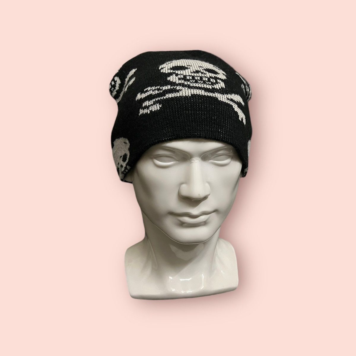 Seditionaries × Vintage VINTAGE SKULLS RIBBED BEANIE UNKNOWN DESIGNER Size ONE SIZE - 3 Thumbnail