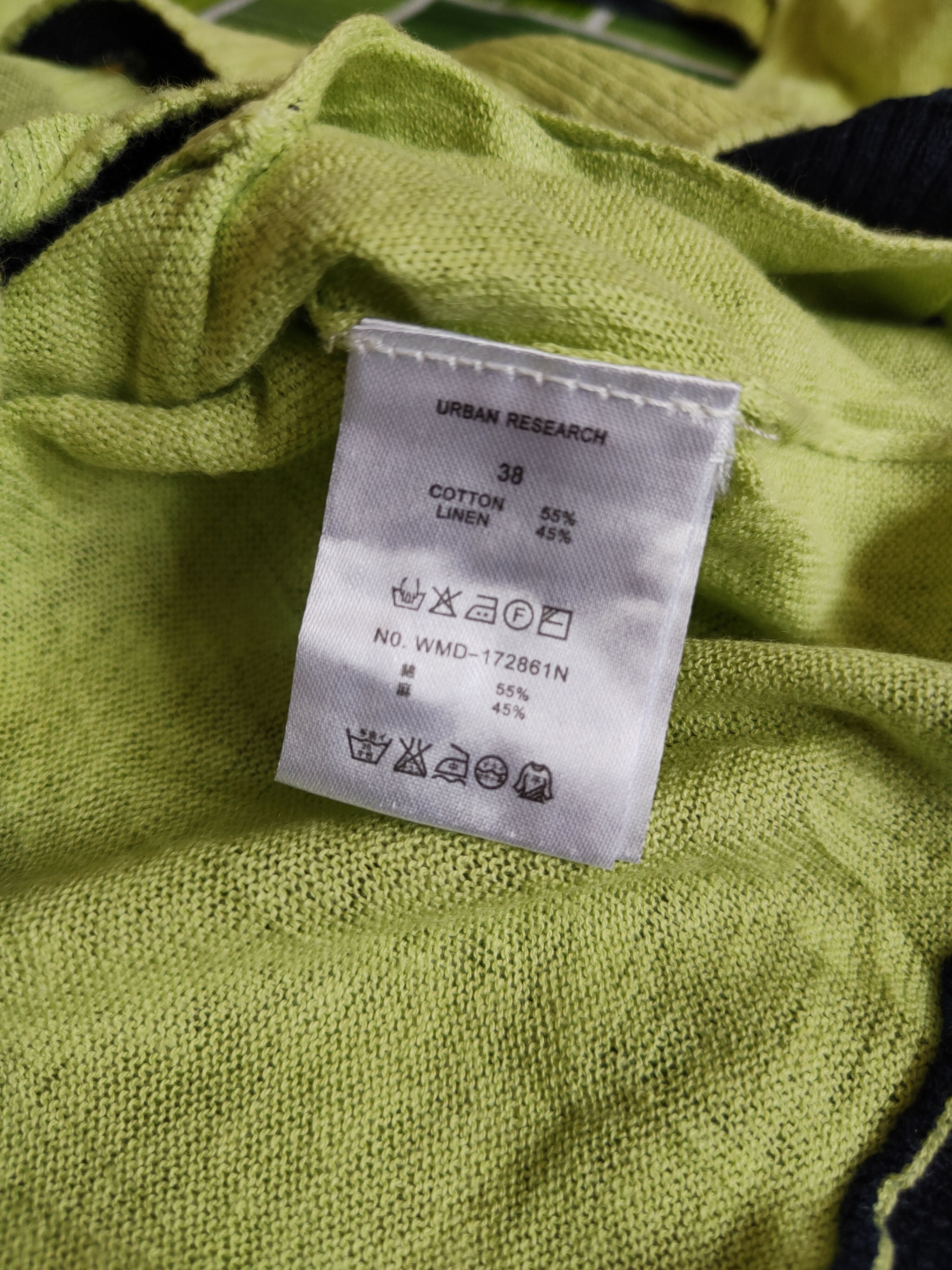 Japanese Brand Urban Research Apple Green Cardigan Knitwear thin #S884 Size M / US 6-8 / IT 42-44 - 10 Thumbnail