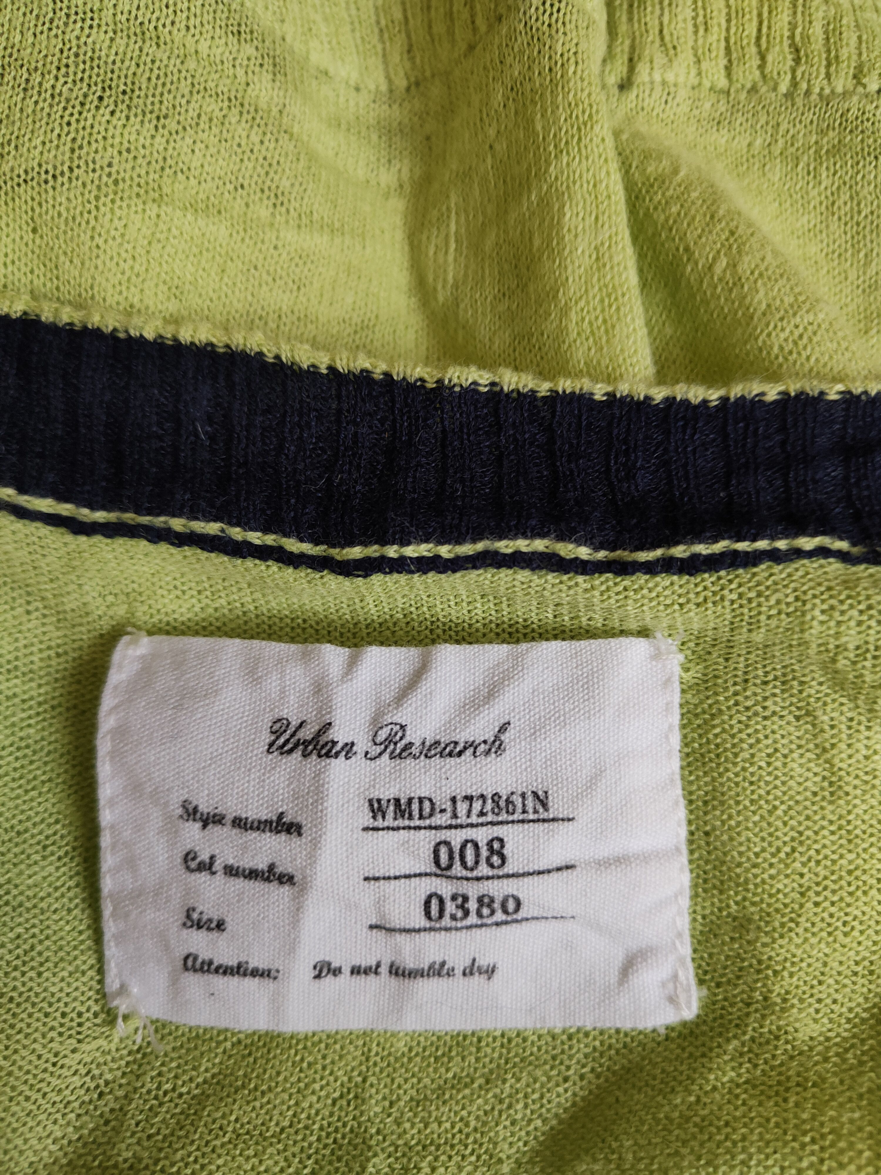 Japanese Brand Urban Research Apple Green Cardigan Knitwear thin #S884 Size M / US 6-8 / IT 42-44 - 11 Thumbnail