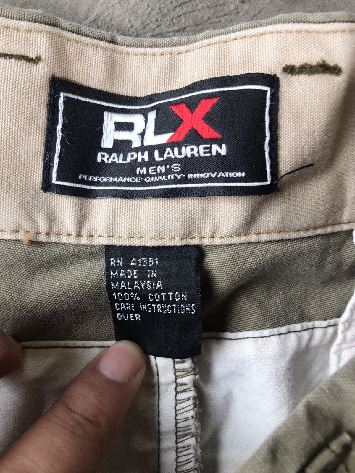 Polo Ralph Lauren VTG RLX Multipocket Utility Bondage Patches Cargo Pant Size US 36 / EU 52 - 6 Thumbnail