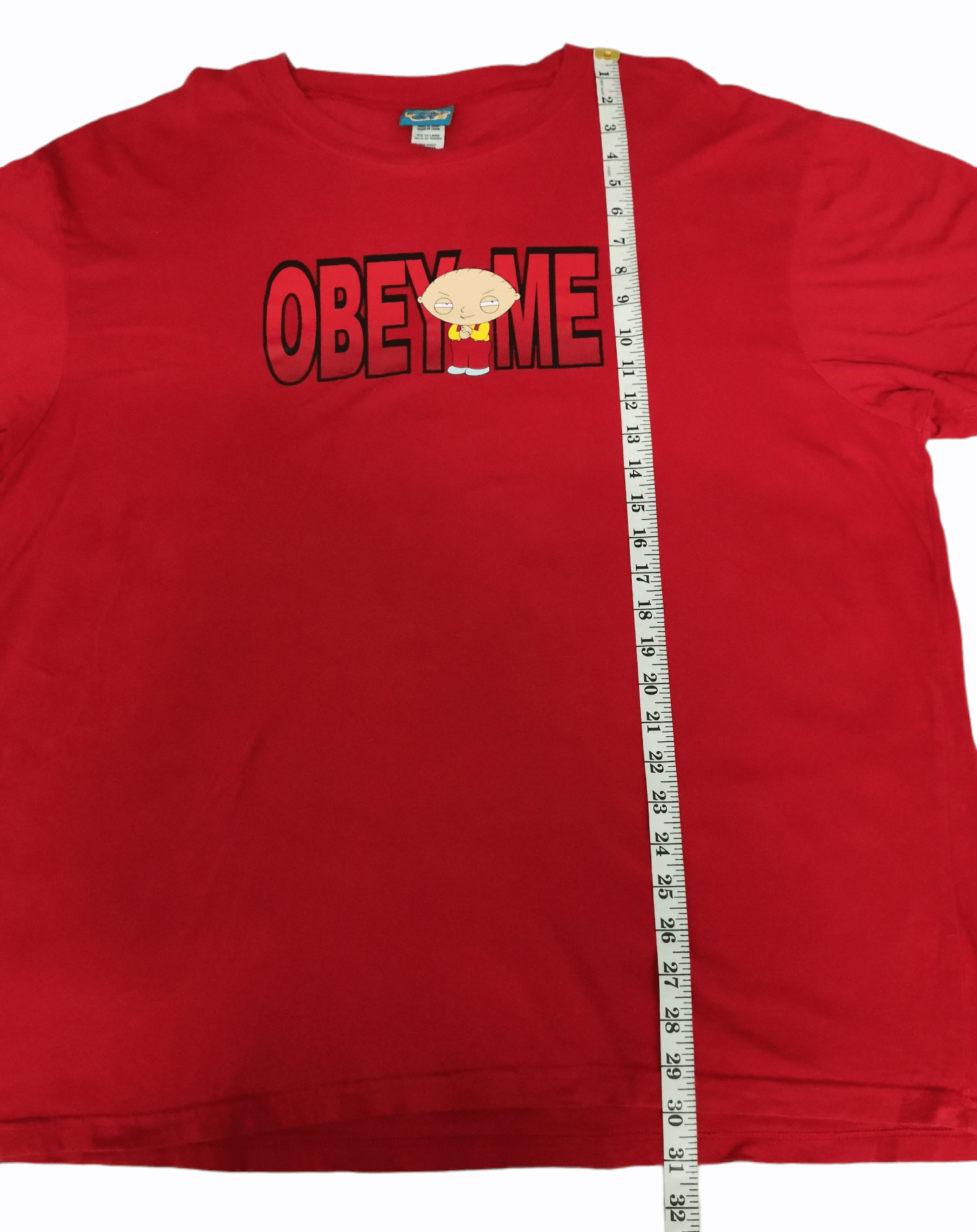 Cartoon Network × Vintage Family Guy Obey Me Tee TV Series Funny Simpsons Tazmania Size US XXL / EU 58 / 5 - 6 Thumbnail