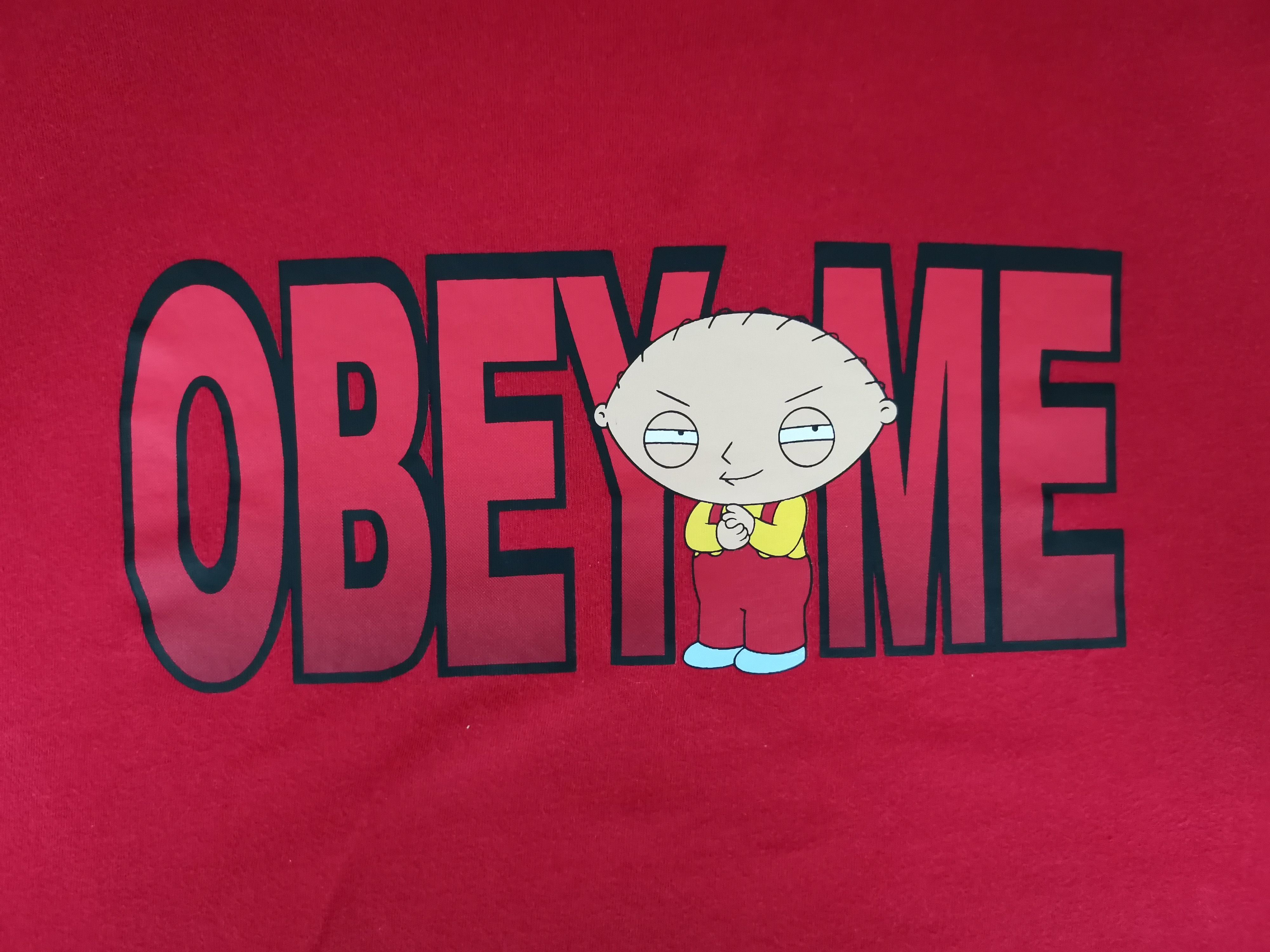 Cartoon Network × Vintage Family Guy Obey Me Tee TV Series Funny Simpsons Tazmania Size US XXL / EU 58 / 5 - 1 Thumbnail