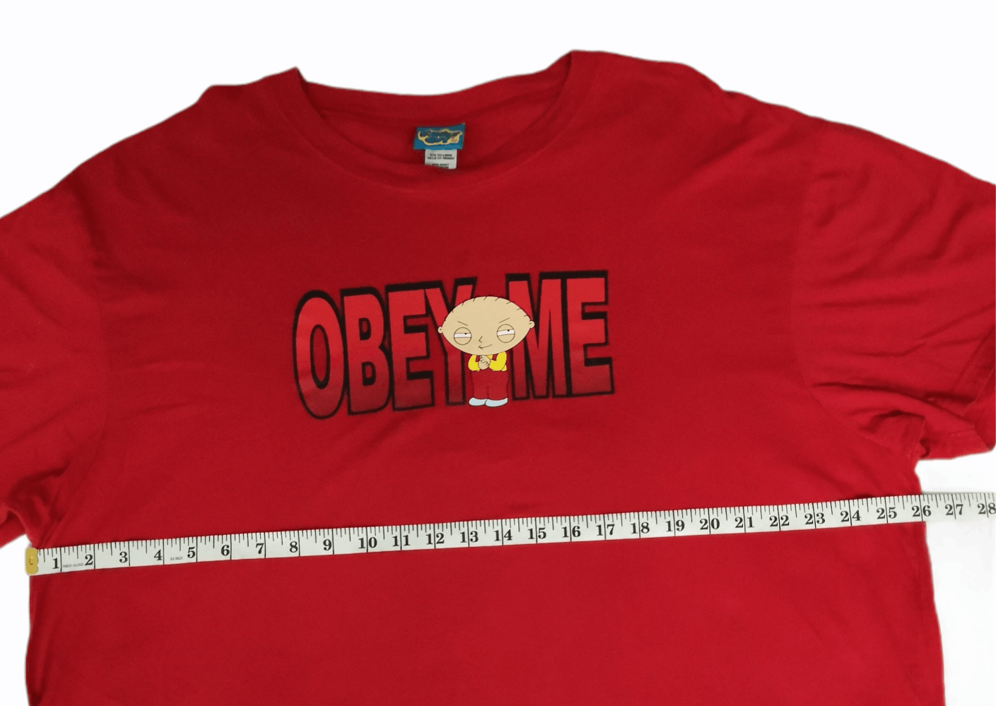 Cartoon Network × Vintage Family Guy Obey Me Tee TV Series Funny Simpsons Tazmania Size US XXL / EU 58 / 5 - 5 Thumbnail