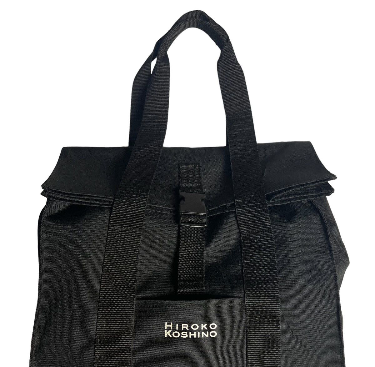 Hiroko Koshino Homme 🇯🇵 HIROKO KOSHINO CANVAS TOTE BAG Size ONE SIZE - 3 Thumbnail