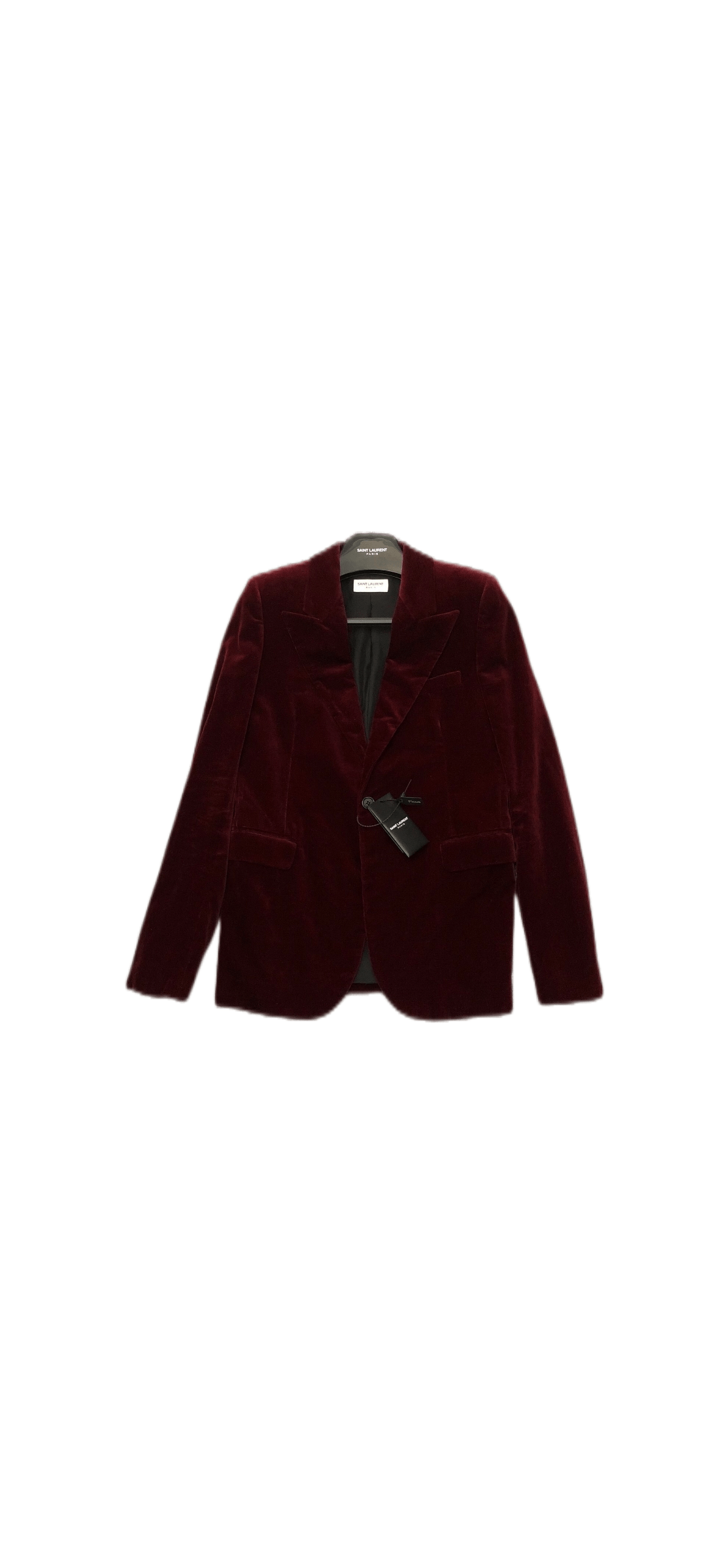 Saint Laurent Paris Saint Laurent burgundy velvet suit Size XS / US 0-2 / IT 36-38 - 1 Thumbnail