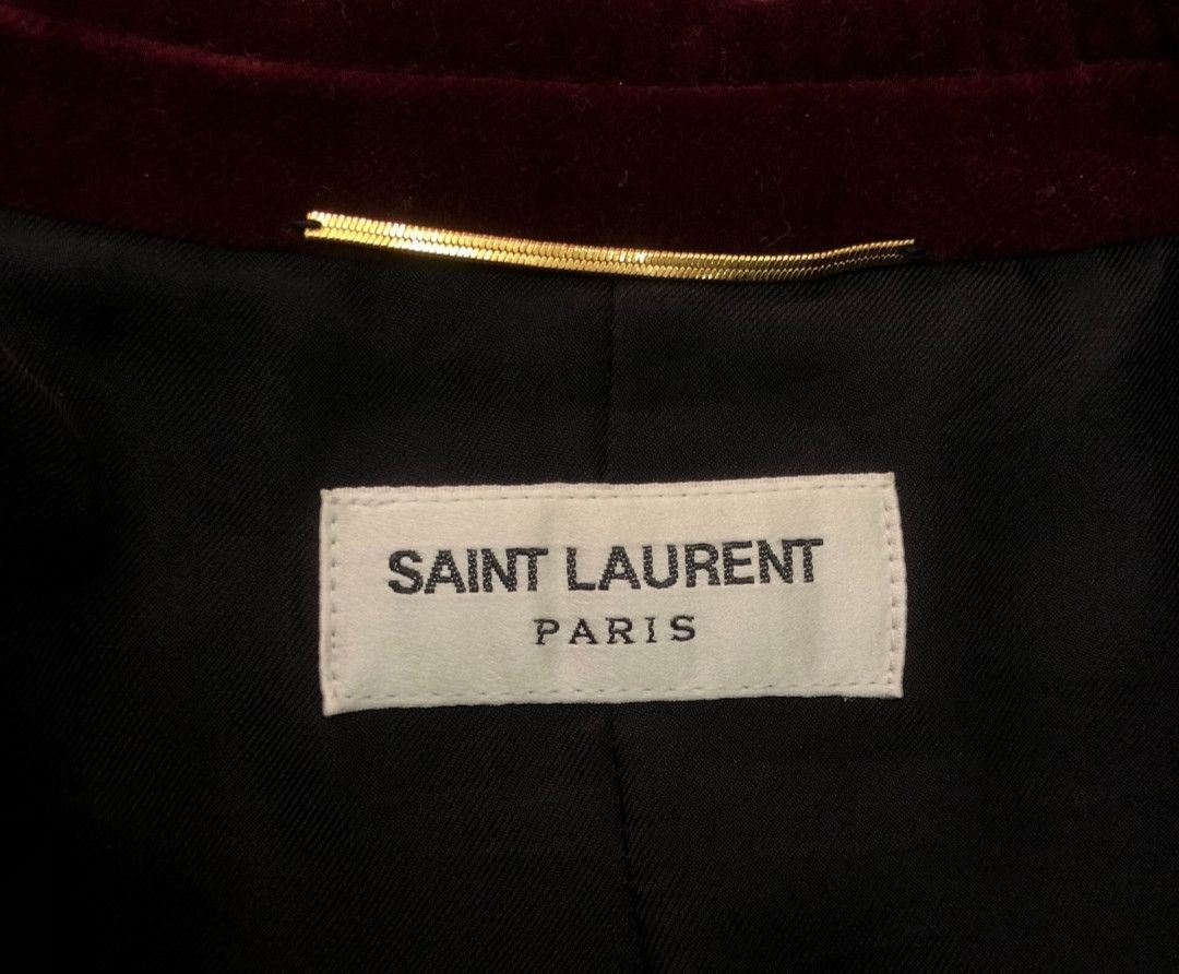 Saint Laurent Paris Saint Laurent burgundy velvet suit Size XS / US 0-2 / IT 36-38 - 3 Thumbnail