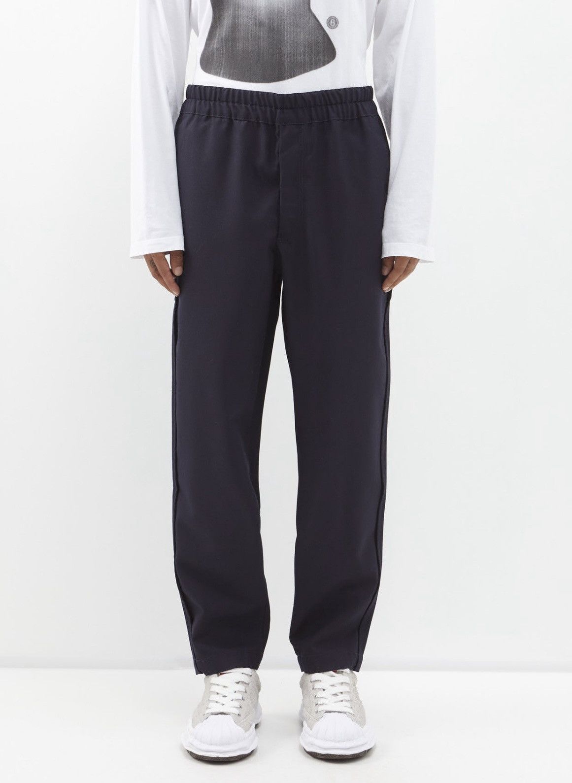 image of Comme Des Garcons Chino Trompe-L’Œil in Charcoal, Men's (Size 36)