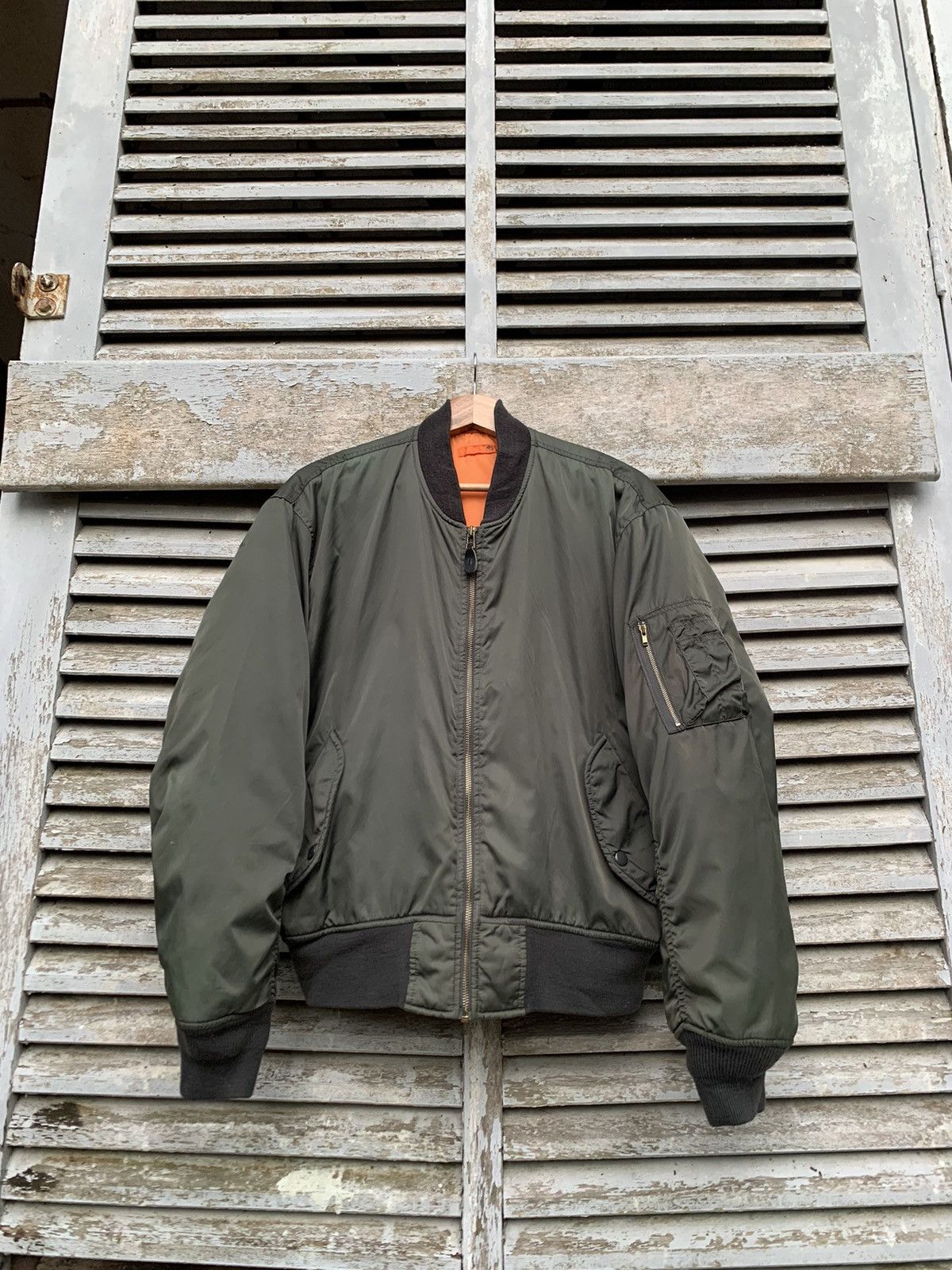 Vintage 🪖Vintage MA-1 Man Intermediate Bomber Jacket Size US M / EU 48-50 / 2 - 6 Thumbnail