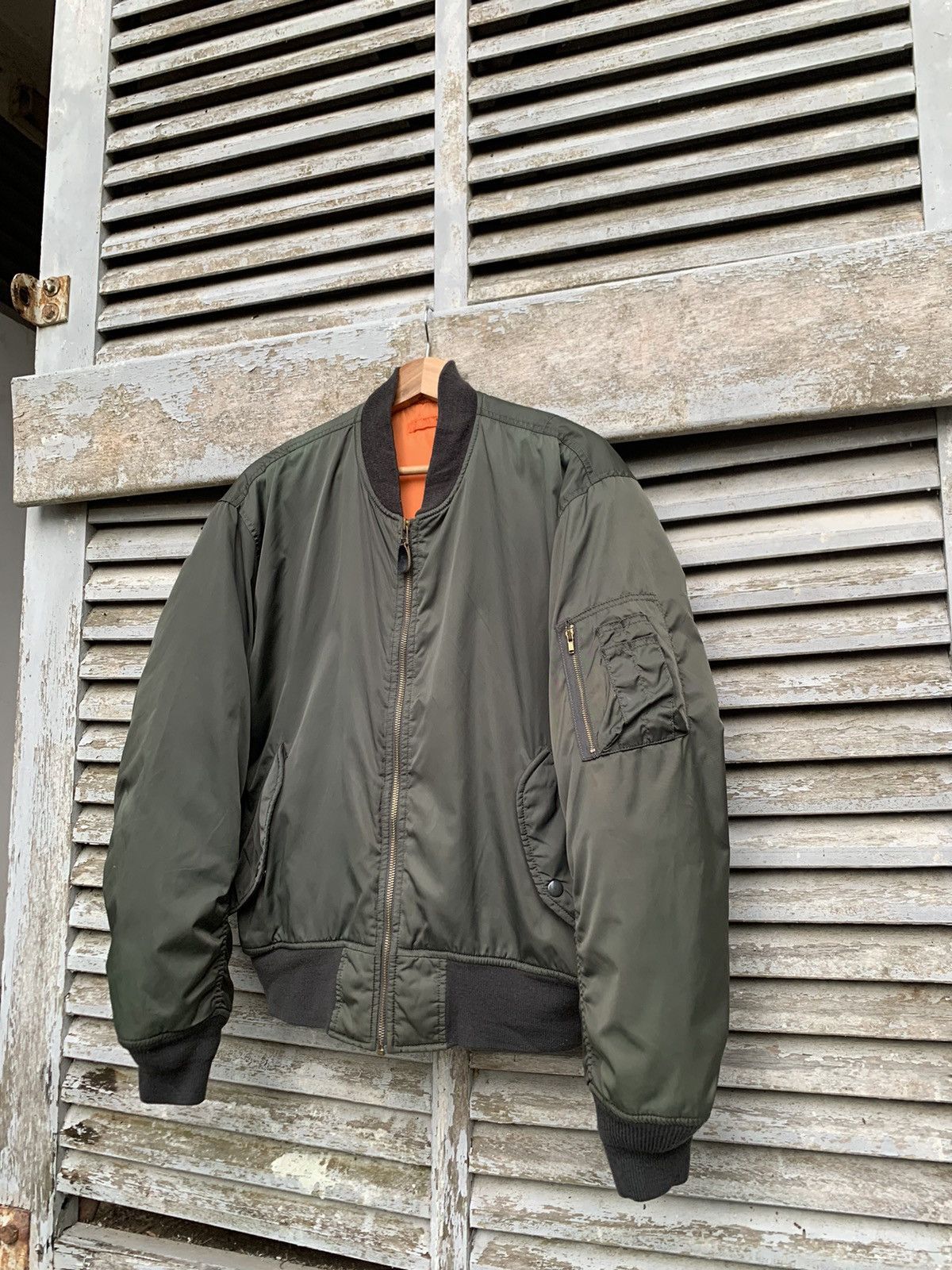 Vintage 🪖Vintage MA-1 Man Intermediate Bomber Jacket Size US M / EU 48-50 / 2 - 1 Thumbnail