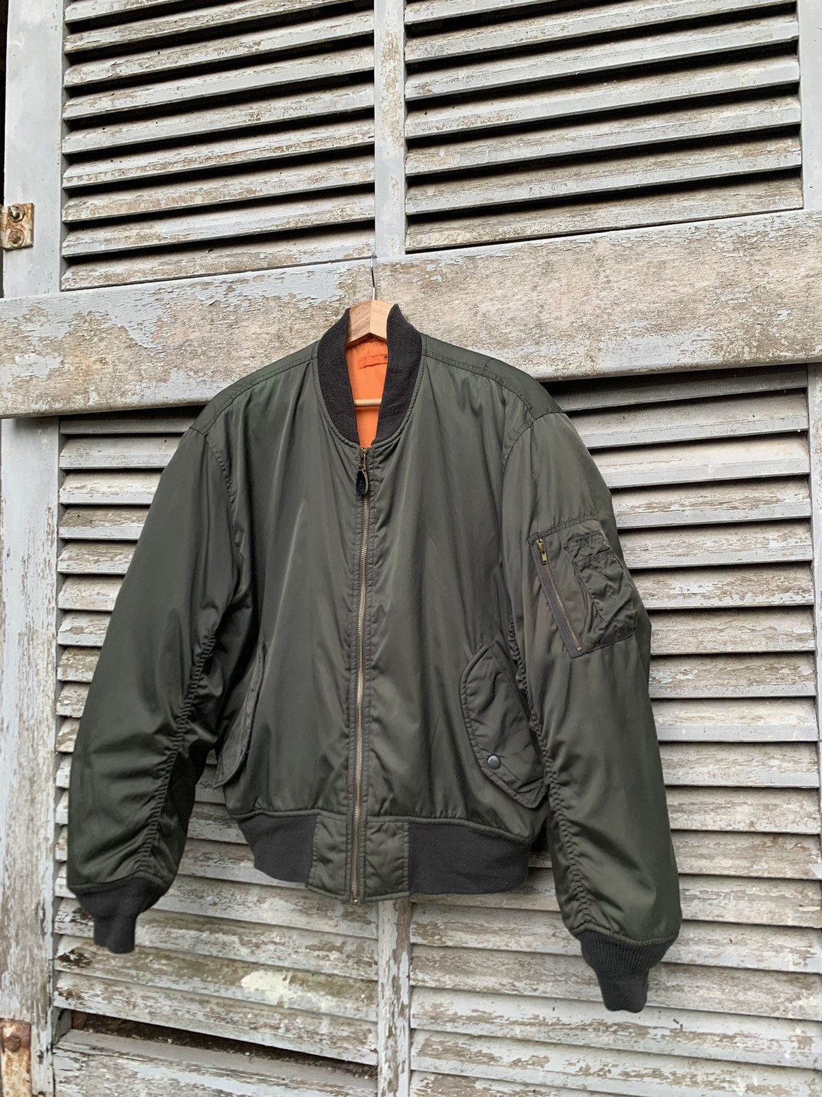 Vintage 🪖Vintage MA-1 Man Intermediate Bomber Jacket Size US M / EU 48-50 / 2 - 8 Thumbnail