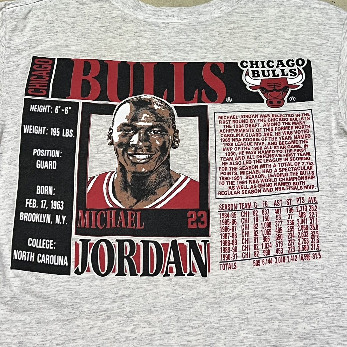 NBA Vintage Chicago Bulls Micheal Jordan T-Shirt Size US L / EU 52-54 / 3 - 22 Thumbnail