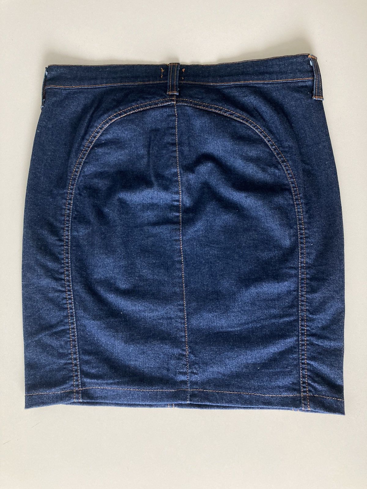 Dolce & Gabbana D&G BIG LOGO DENIM SKIRT Size 27" / US 4 / IT 40 - 4 Thumbnail