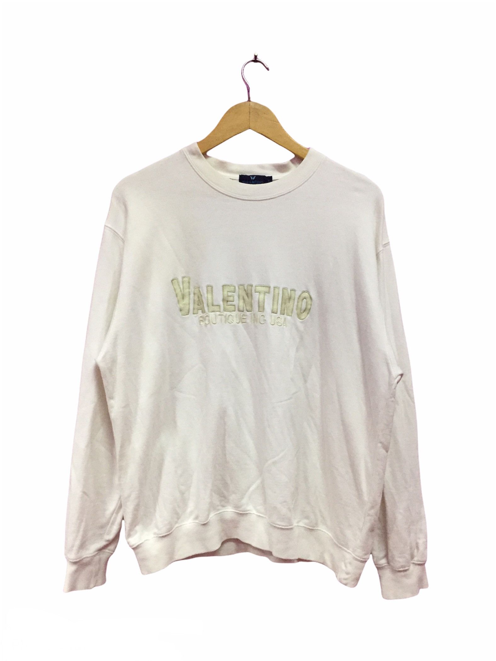 Valentino Vintage 90s Valentino Sweatshirts Size L Size US L / EU 52-54 / 3 - 1 Thumbnail