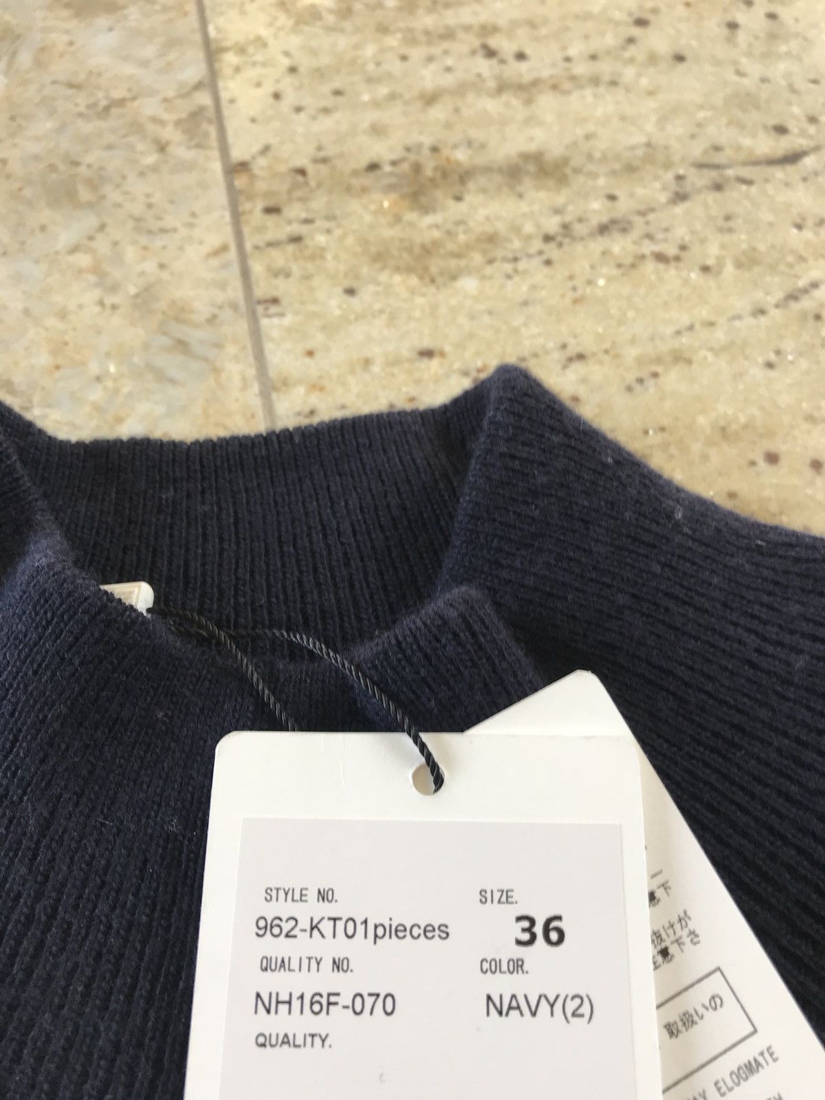 N.Hoolywood 962-KT01 Navy Knitwear Size US S / EU 44-46 / 1 - 10 Thumbnail
