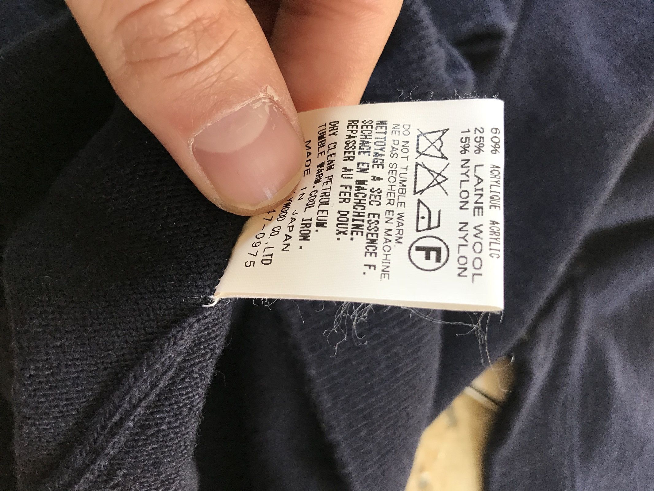 N.Hoolywood 962-KT01 Navy Knitwear Size US S / EU 44-46 / 1 - 14 Thumbnail