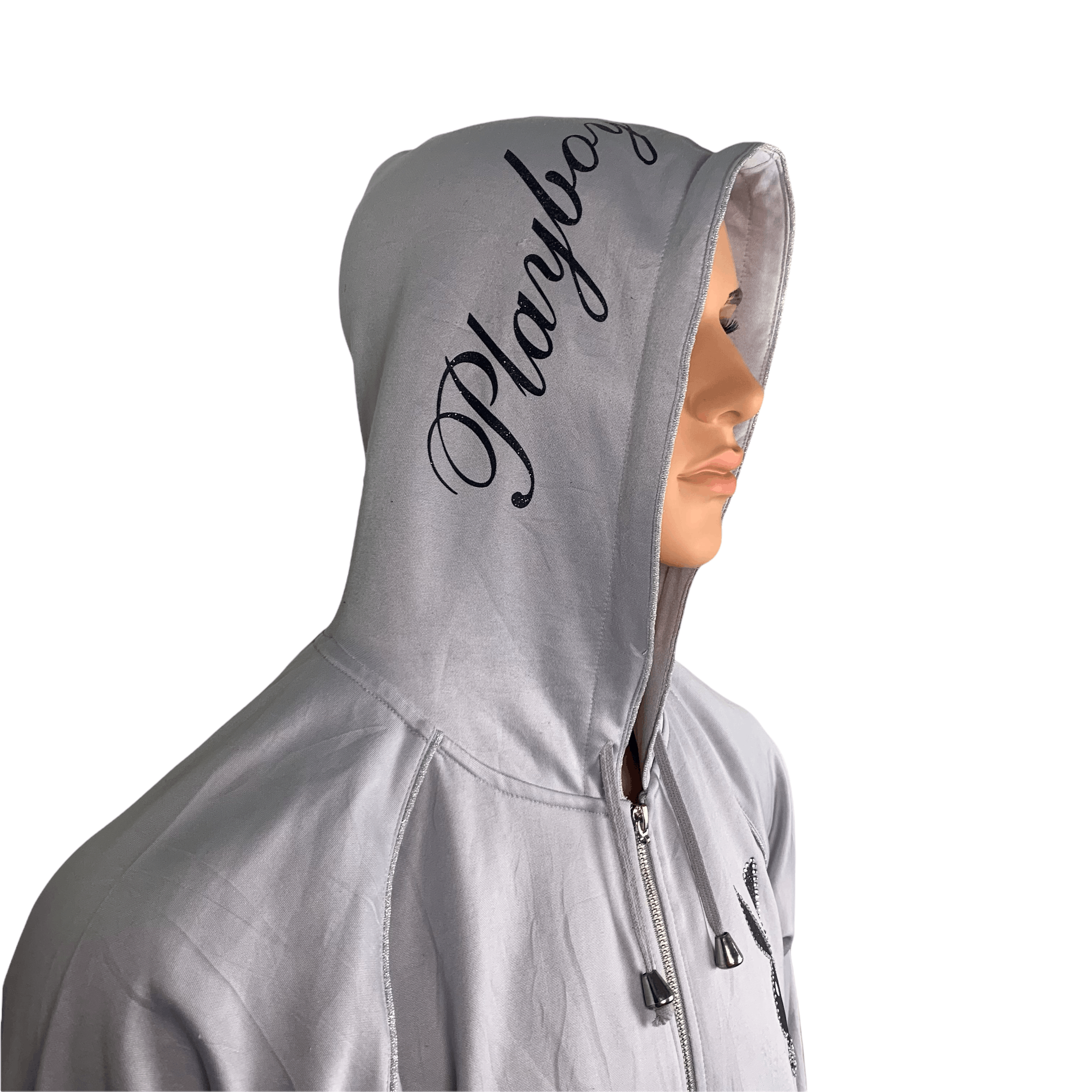 Playboy Playboy Hooded Big Logo Zipper Light Purple Hoodies #3575-74 Size US M / EU 48-50 / 2 - 4 Thumbnail