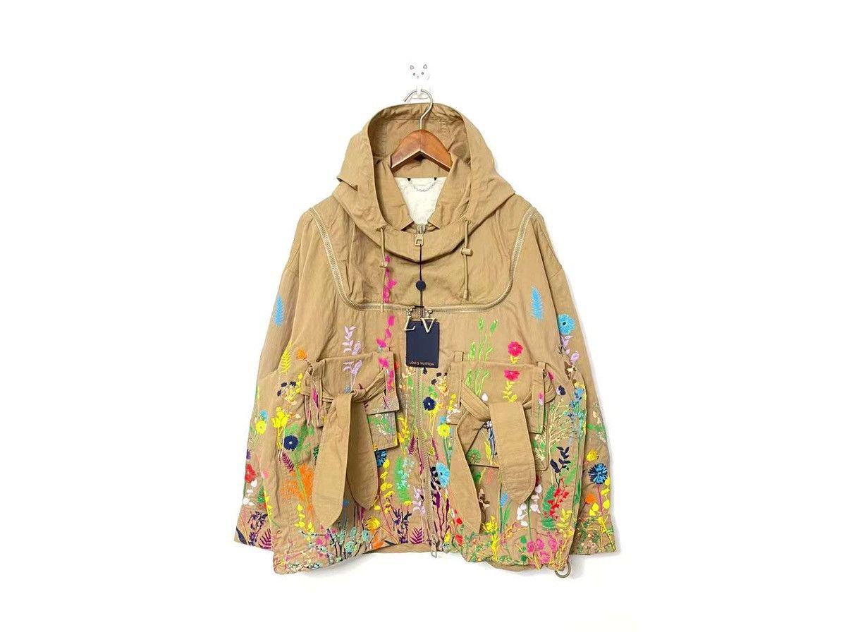 Louis Vuitton SS20 runway flower embroidered bee keeper parka jacket Size US S / EU 44-46 / 1 - 1 Thumbnail