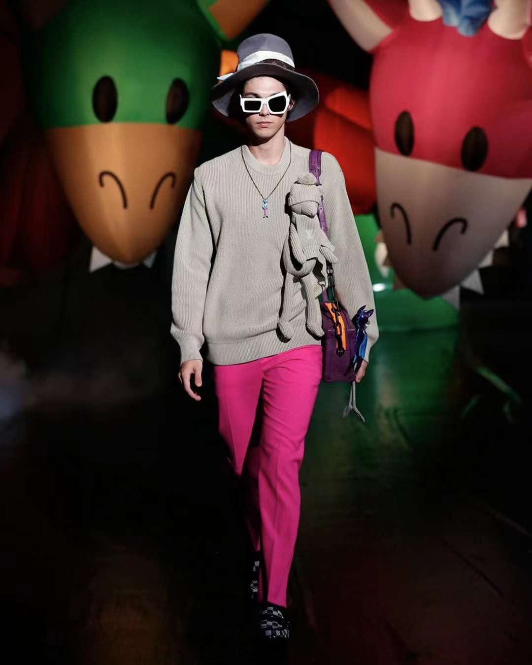 Louis Vuitton × Virgil Abloh Teddy puppet toy doll knit sweater Size US XXL / EU 58 / 5 - 2 Thumbnail